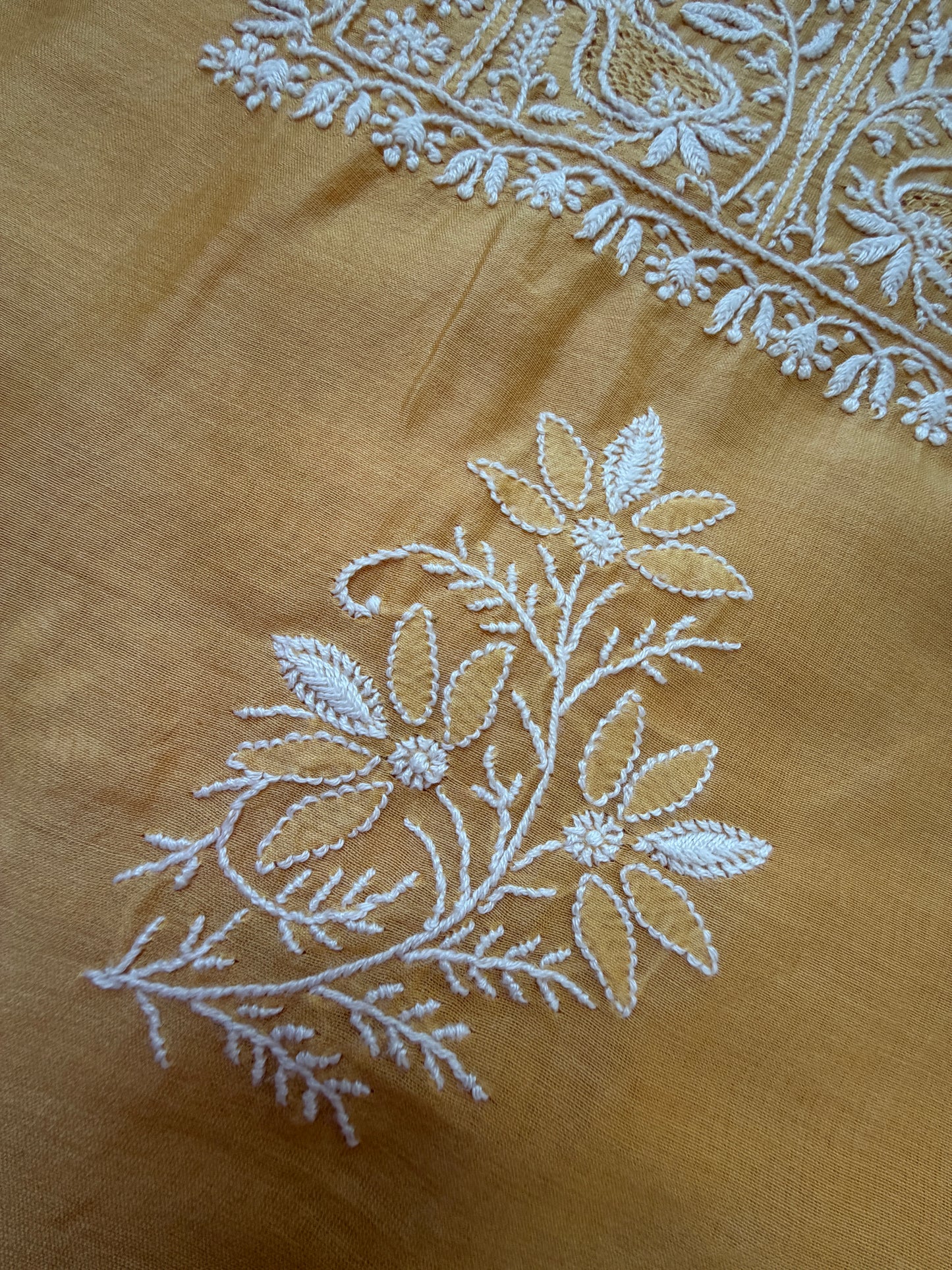 Chikankari chanderi Kurta