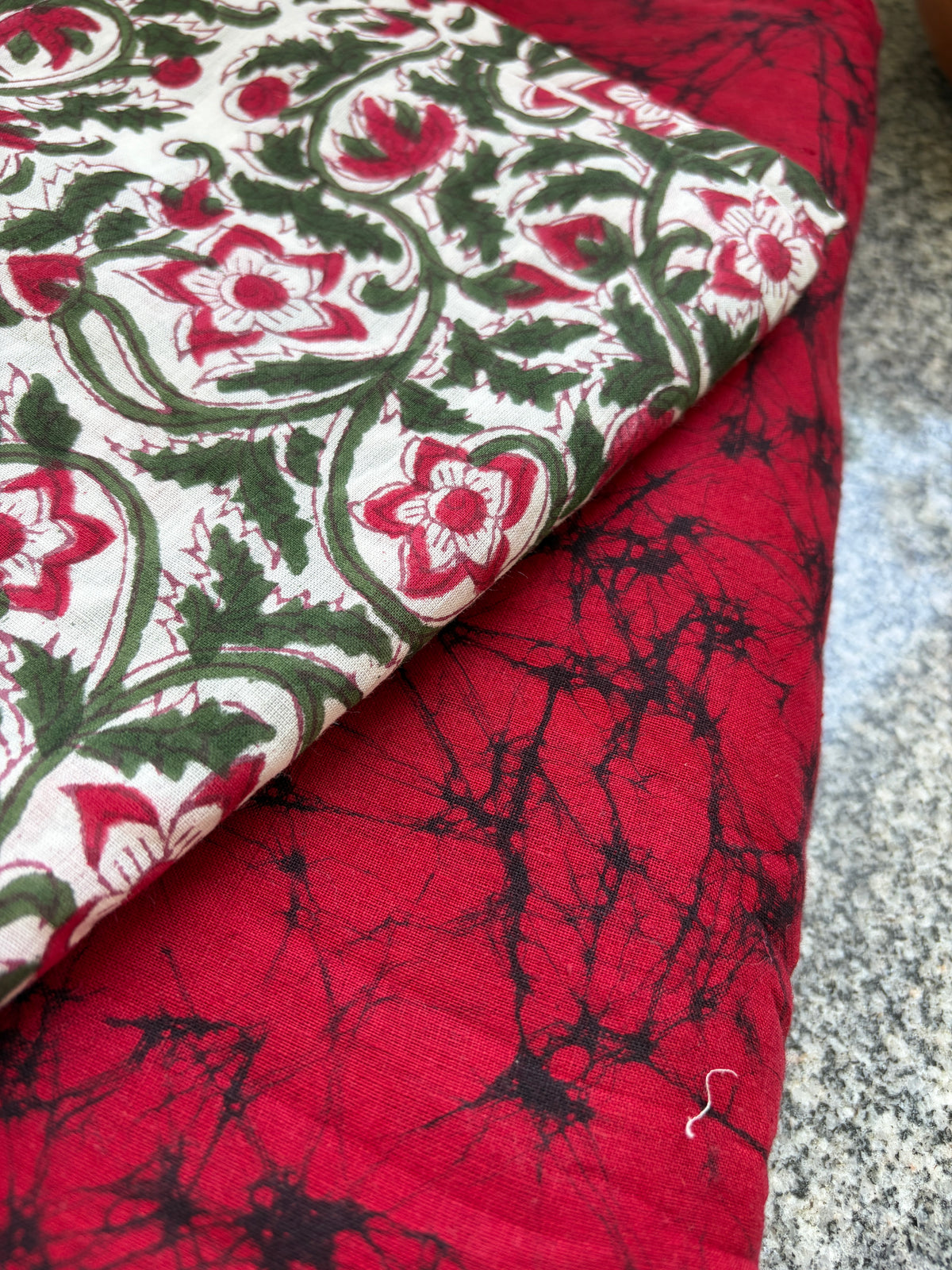 Cotton print and Baatik kurta Bottom