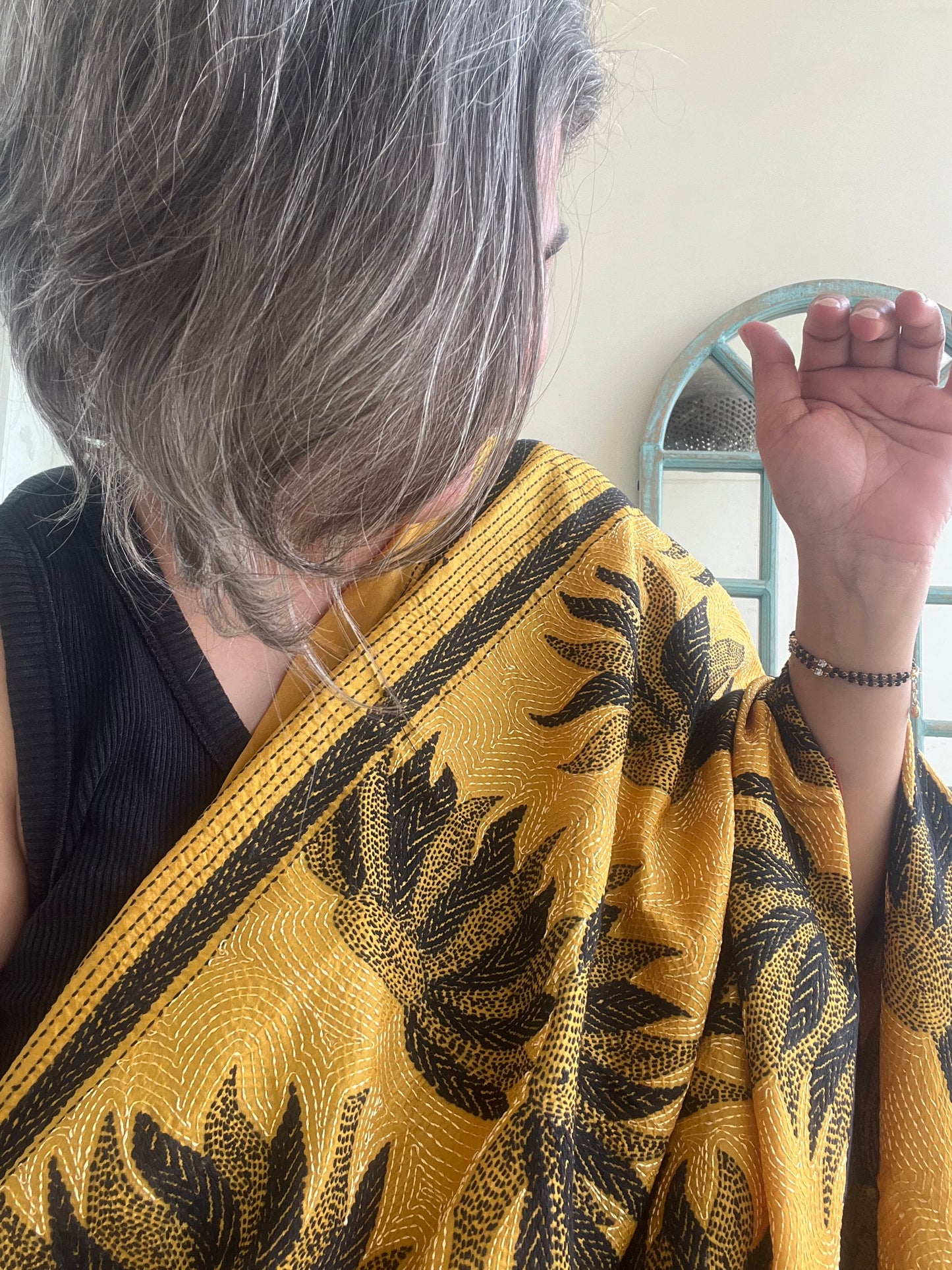 Silk Kantha Dupatta