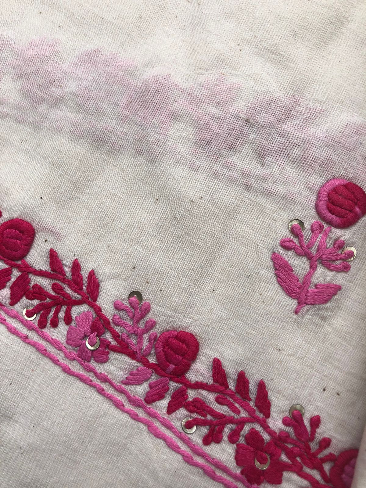 Handwoven Cotton embroidered kurta