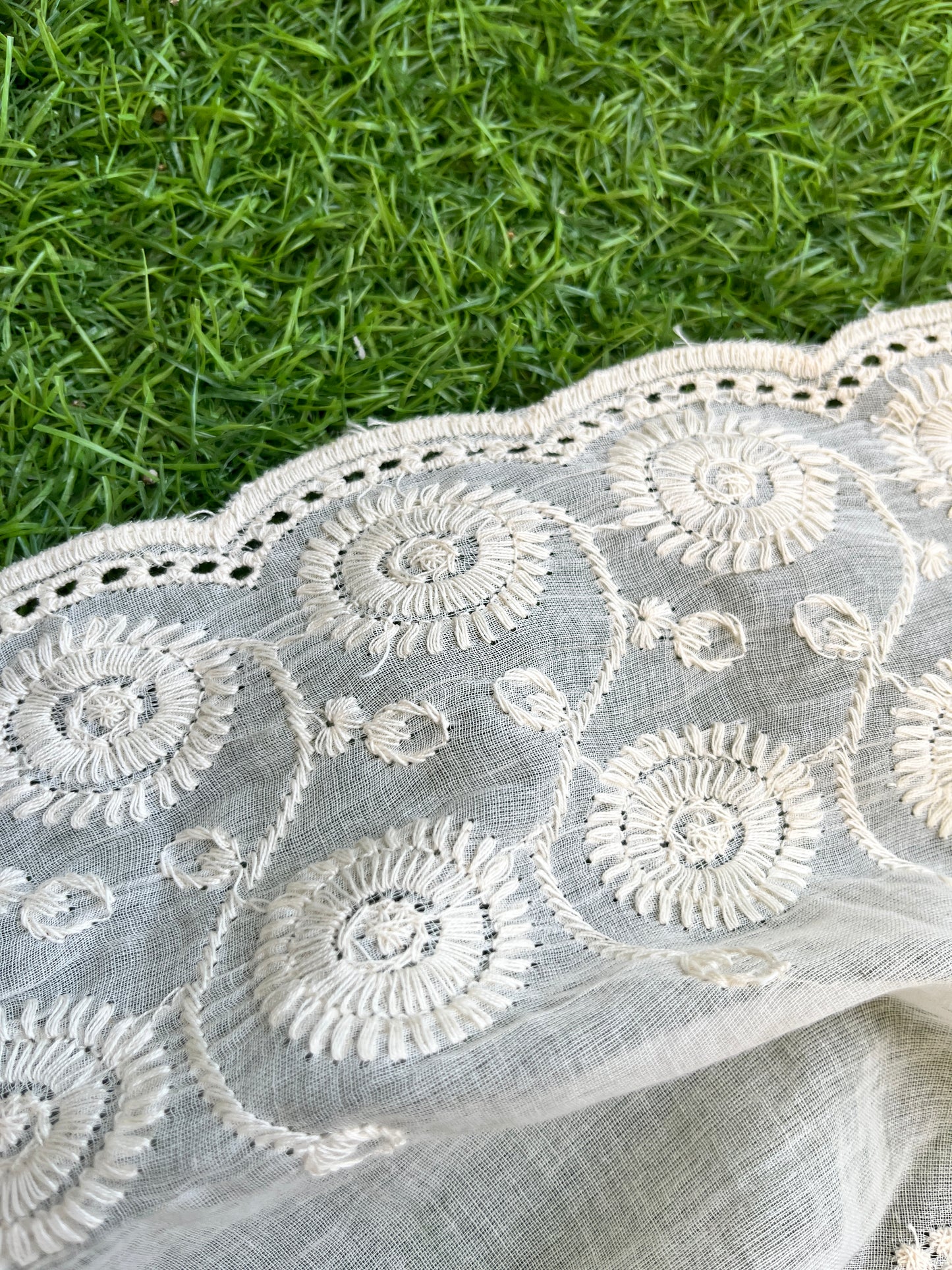 Kurta Bottom scalloped Dupatta