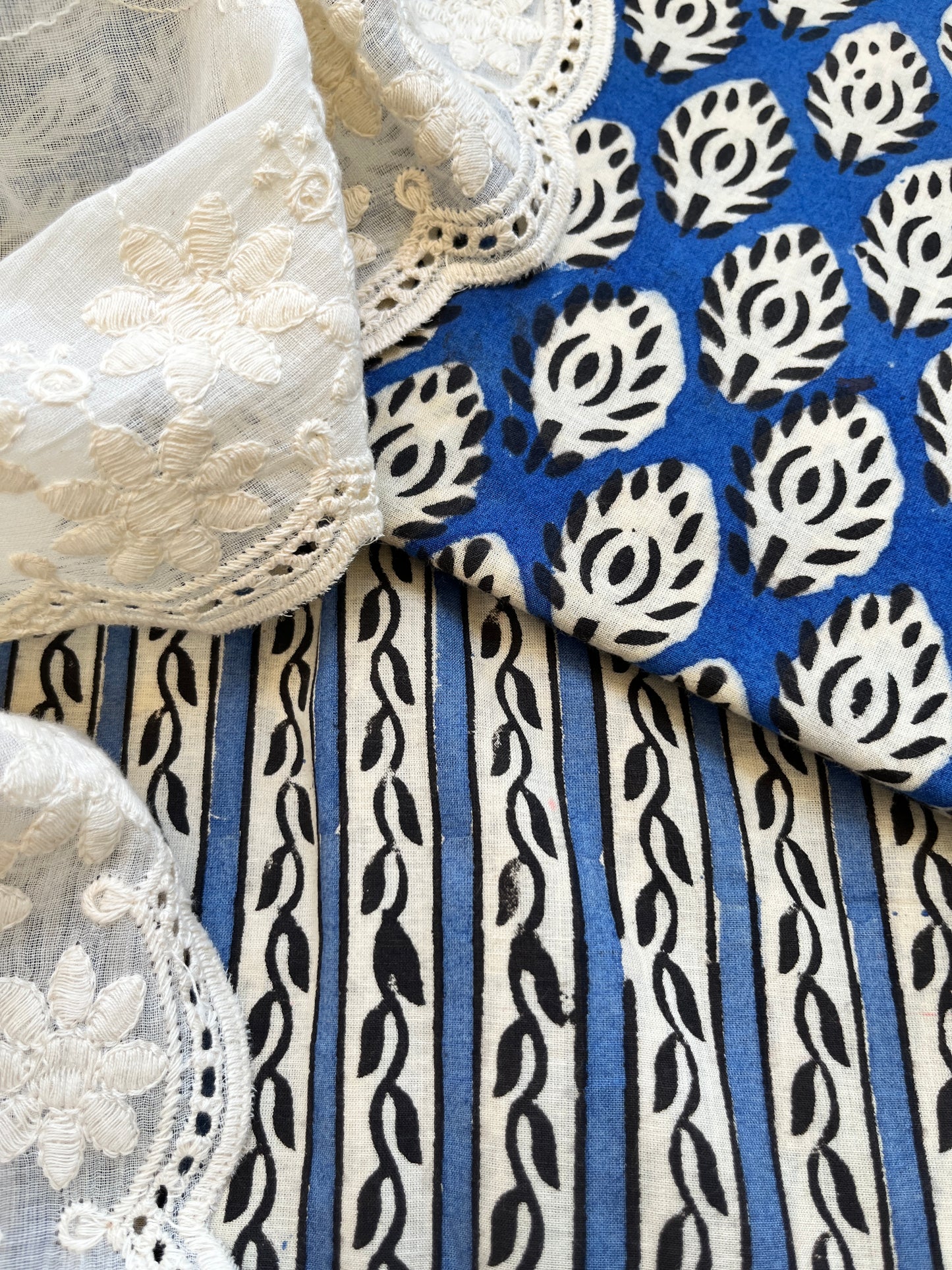 Kurta Bottom scalloped Dupatta