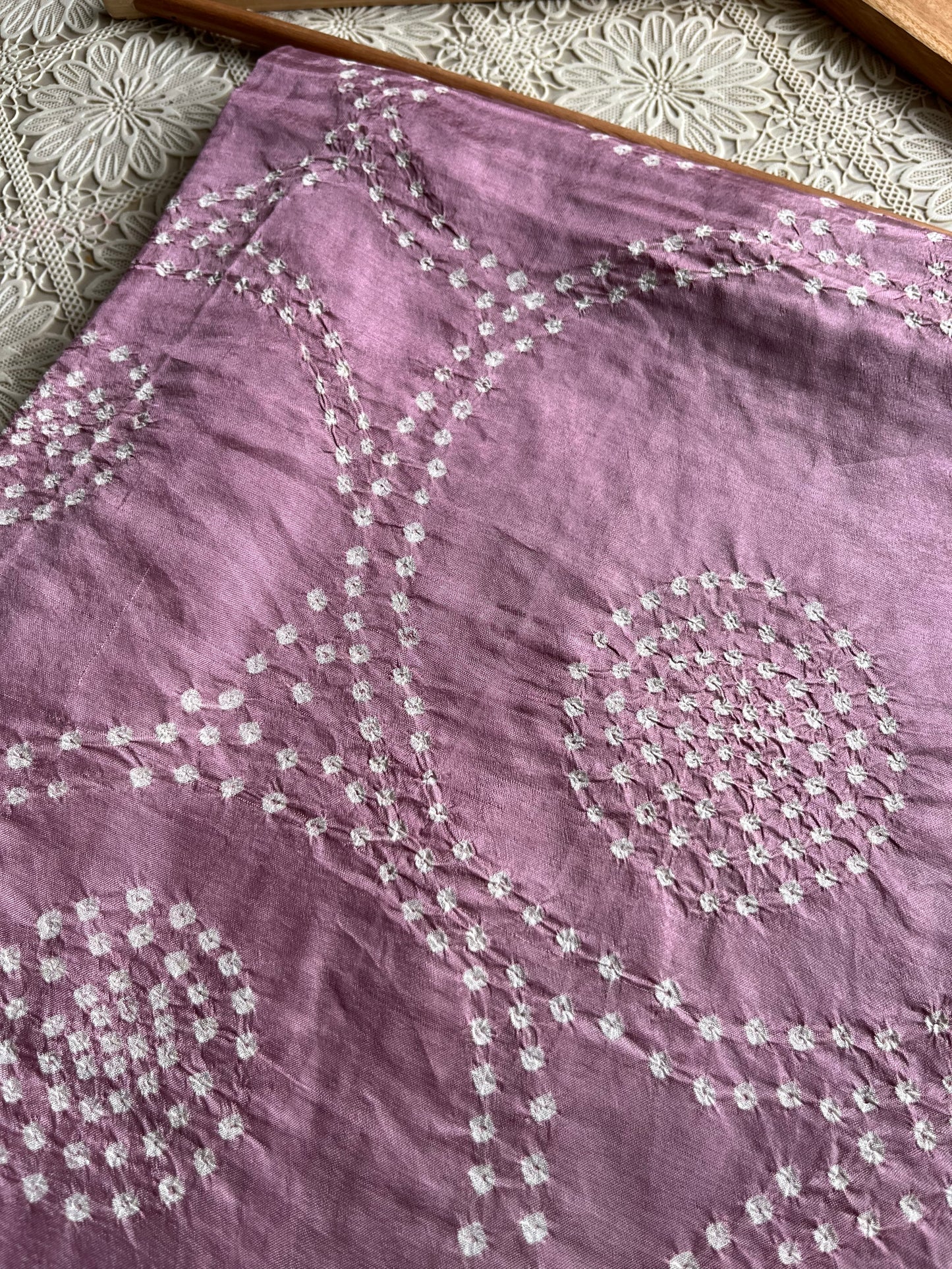 Mulberry Silk bandhani kurta