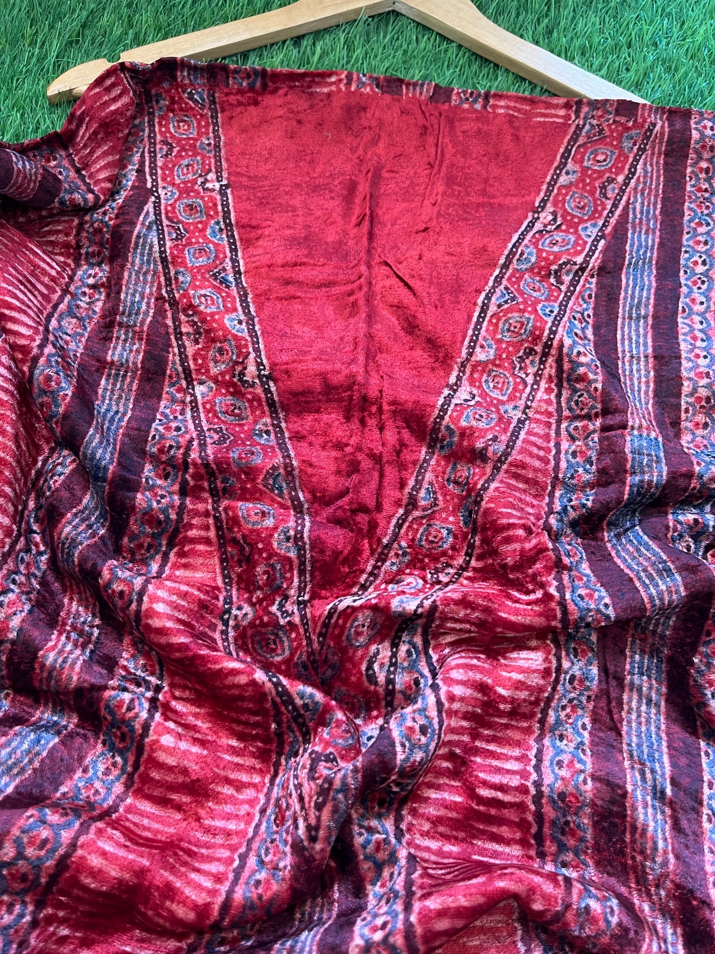 Velvet Ajrakh Kurta