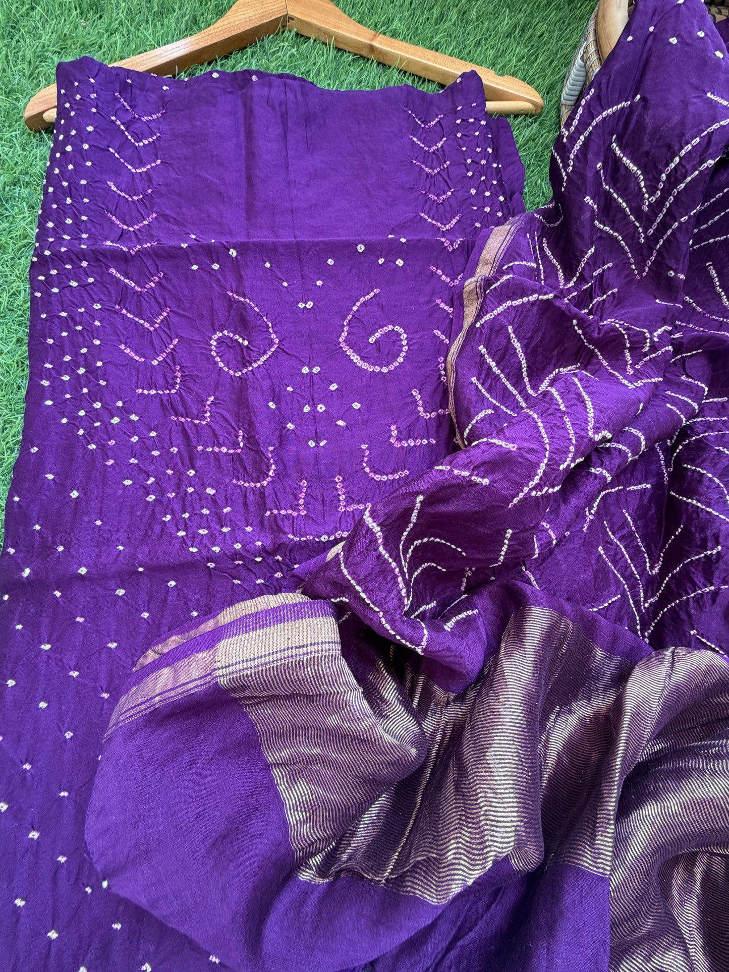 Chanderi Bandhani kurta dupatta