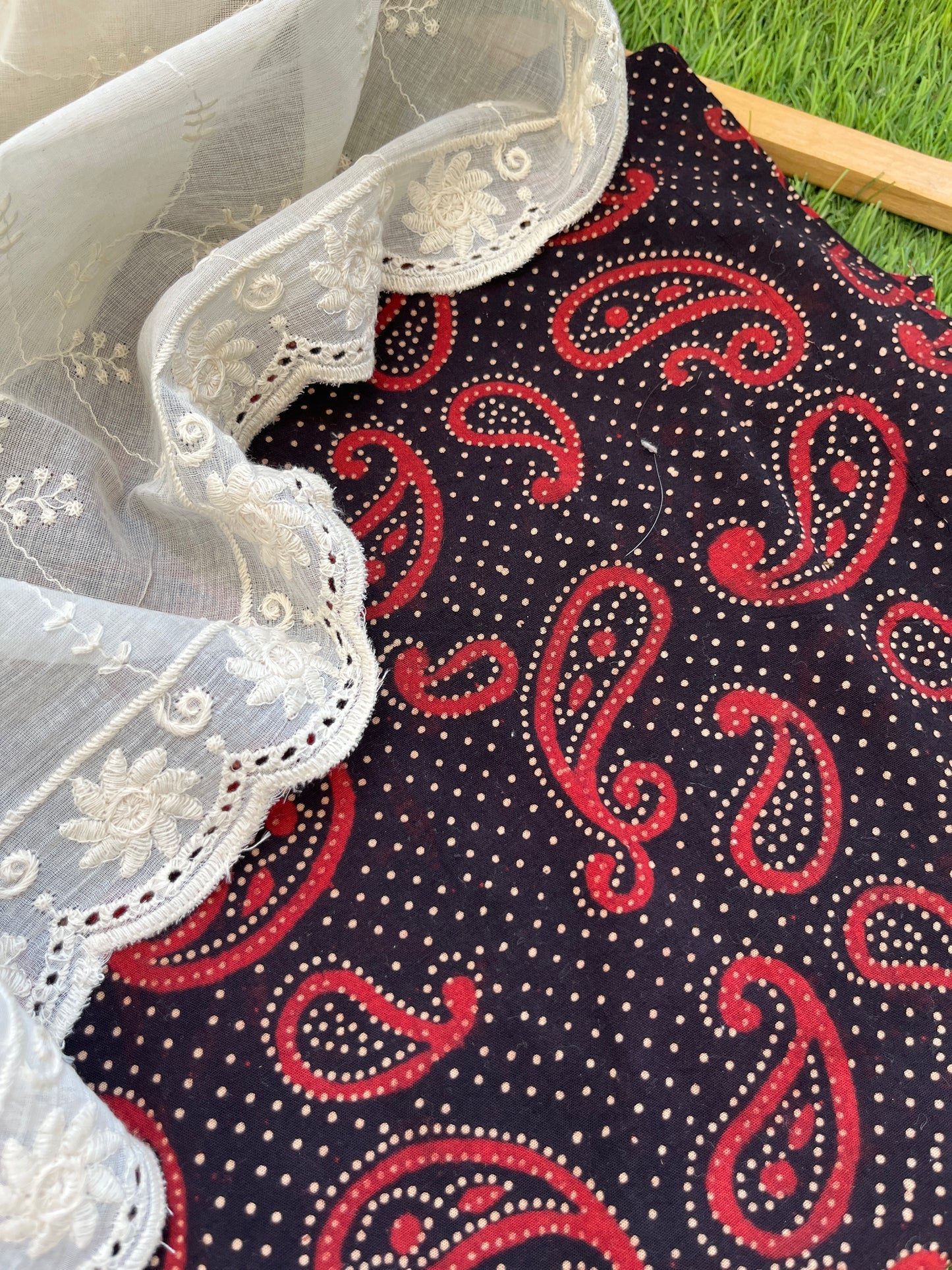 Kurta Bottom scalloped Dupatta