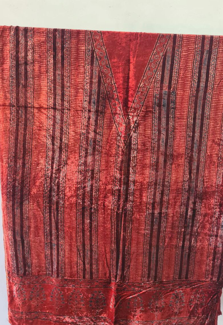 Velvet Ajrakh Kurta