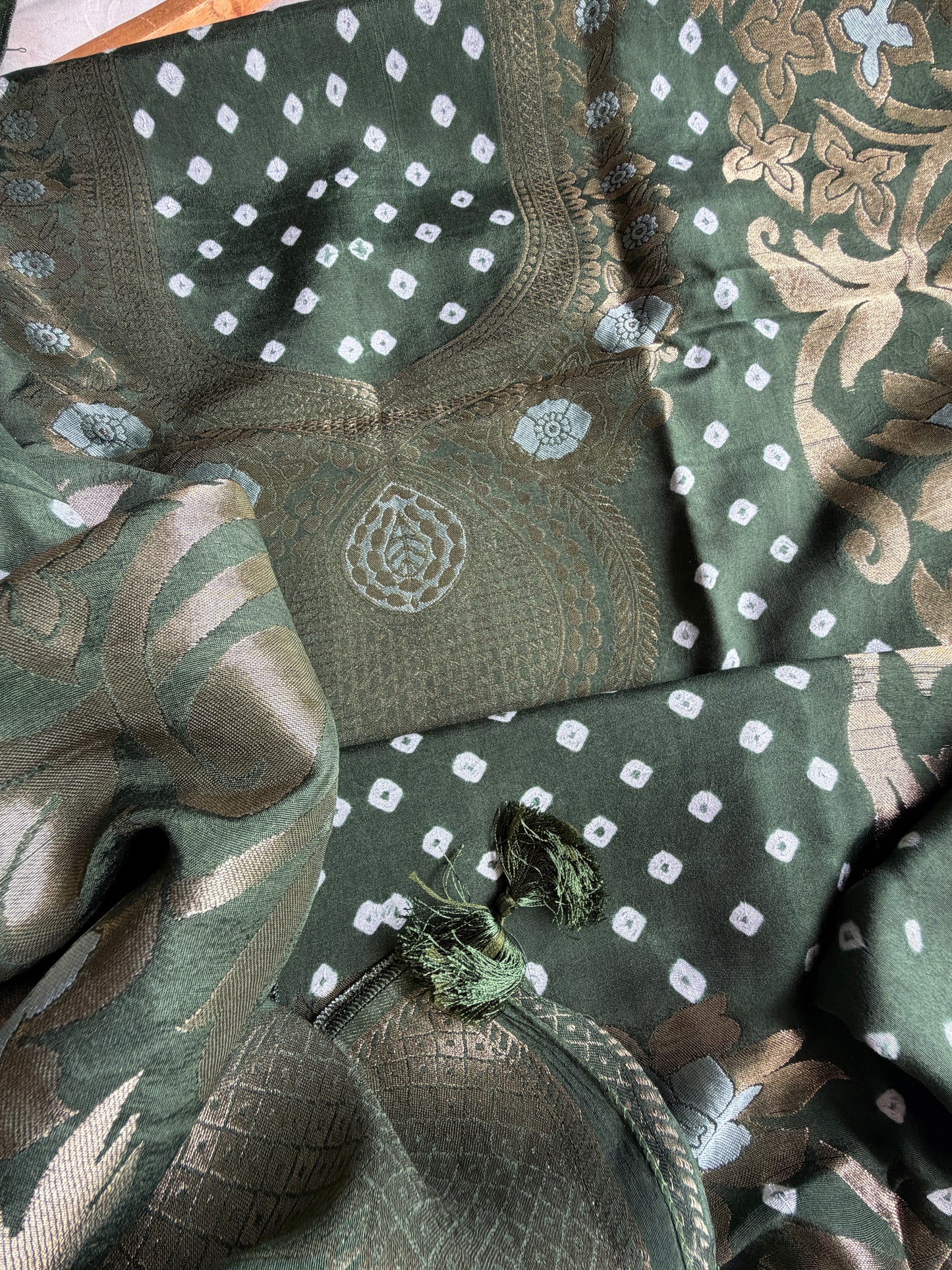 Modal Bandhani kurta bottom dupatta