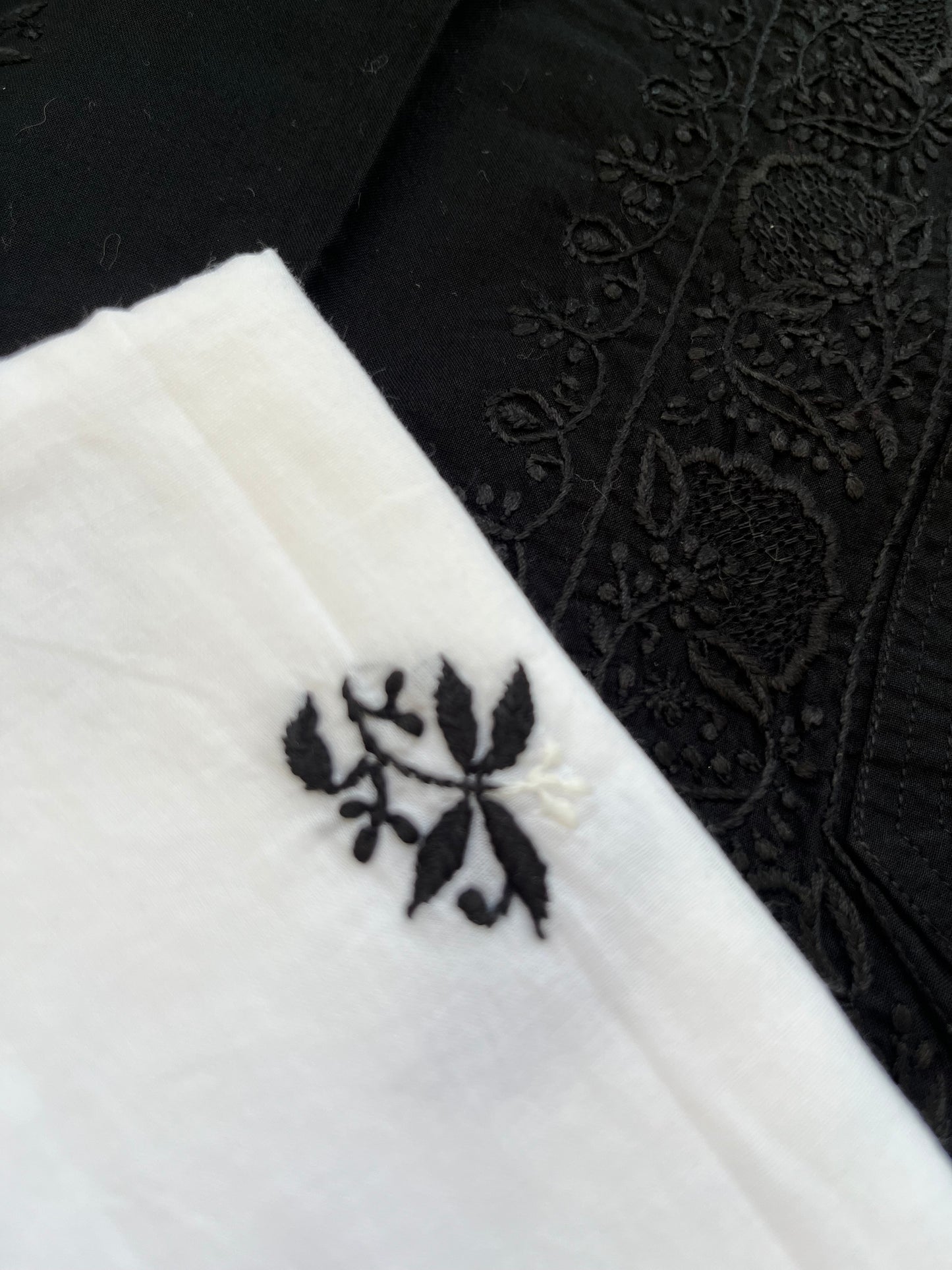 Cotton chikankari kurta dupatta