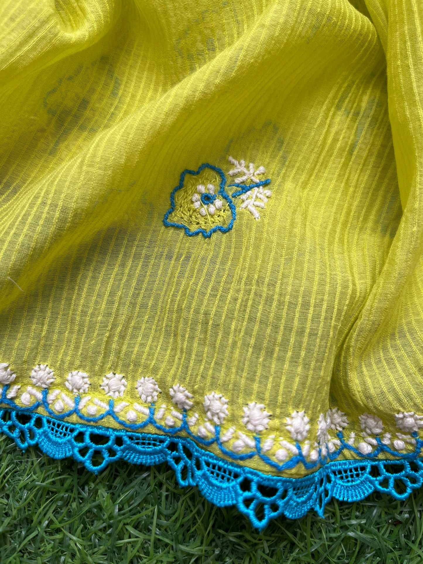 Chanderi Chikankari Kurta Dupatta