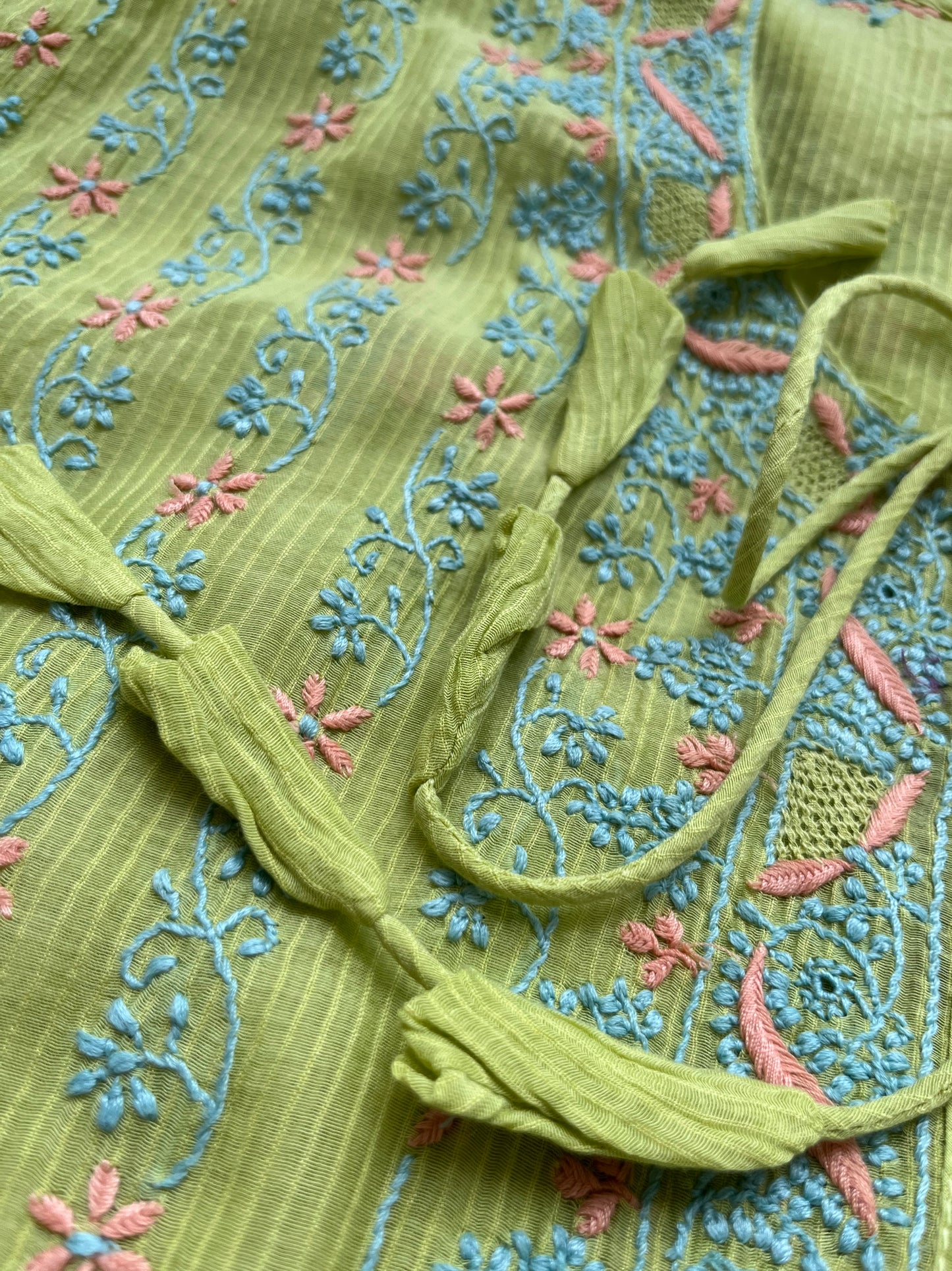 Chanderi Chikankari Kurta Dupatta
