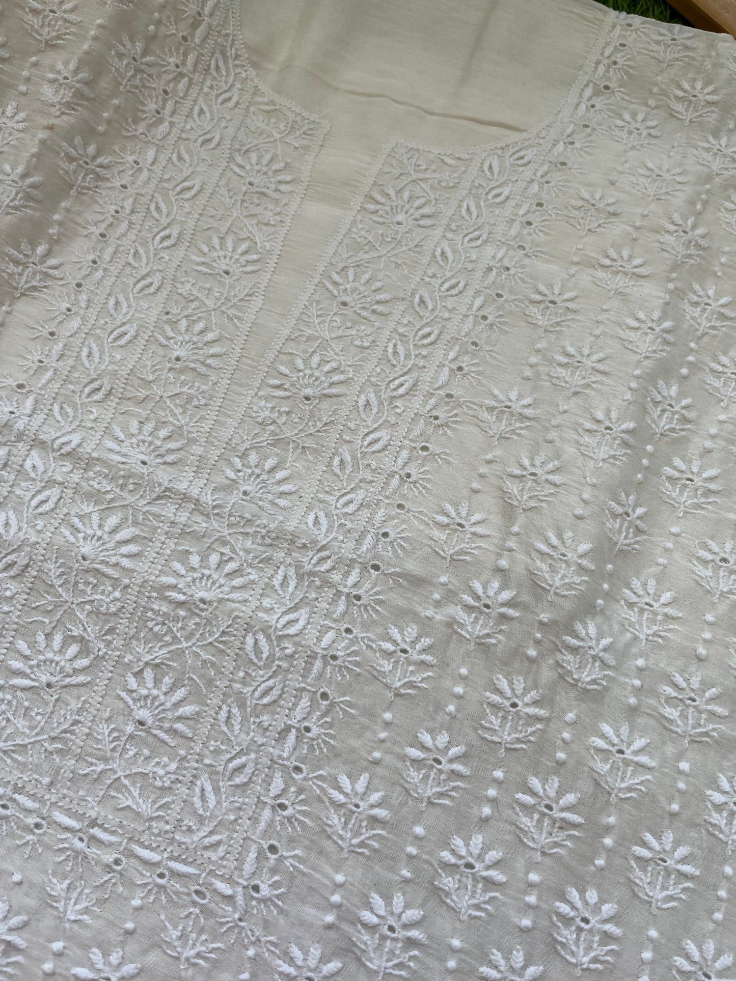 Chanderi Chikankari Kurta Dupatta