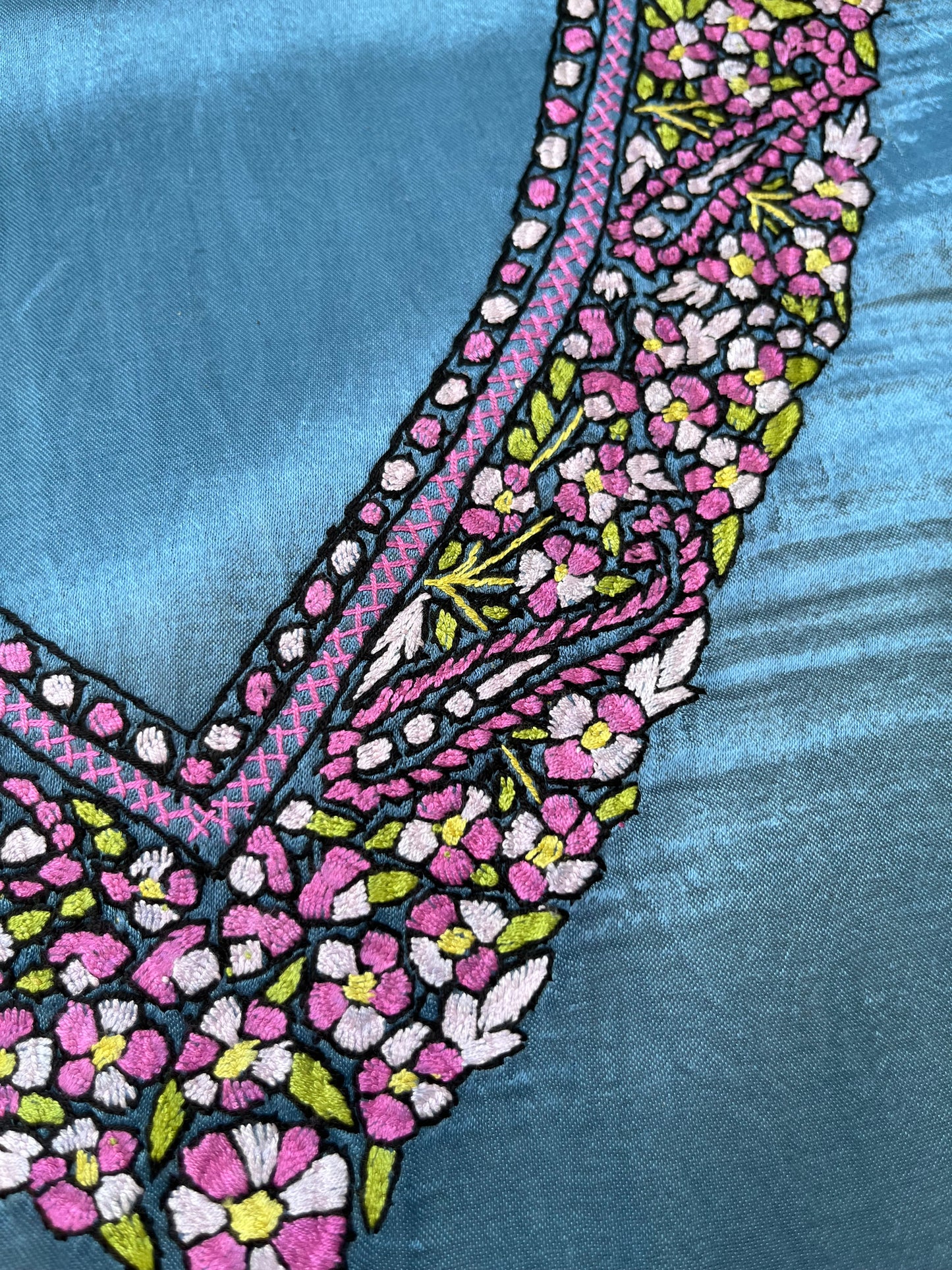 Mashru Silk kashmiri work kurta