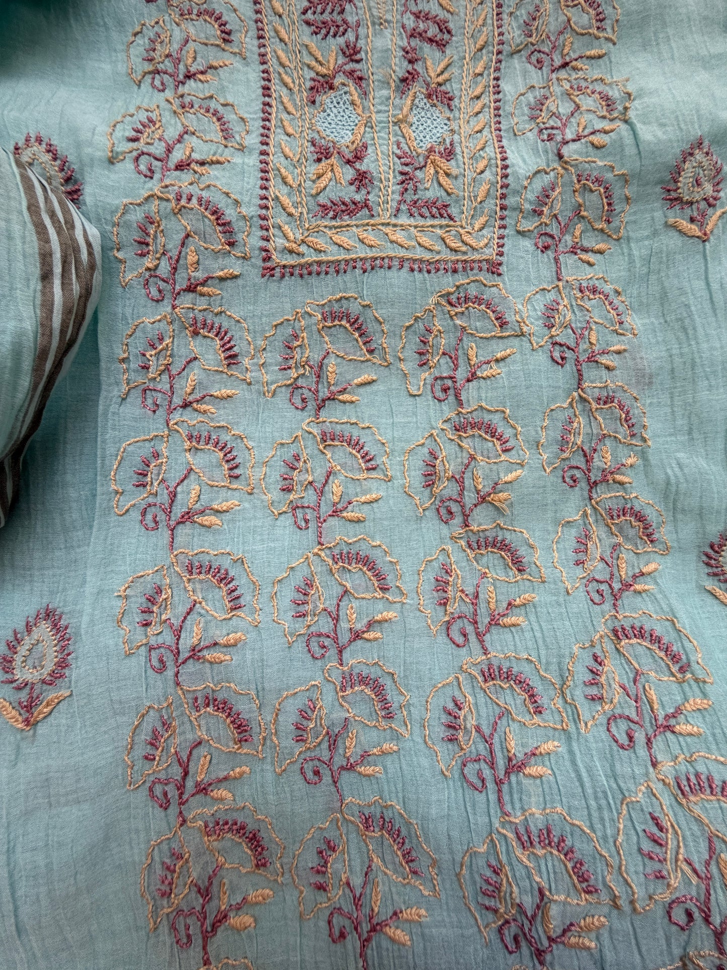 Chikankari chanderi Kurta