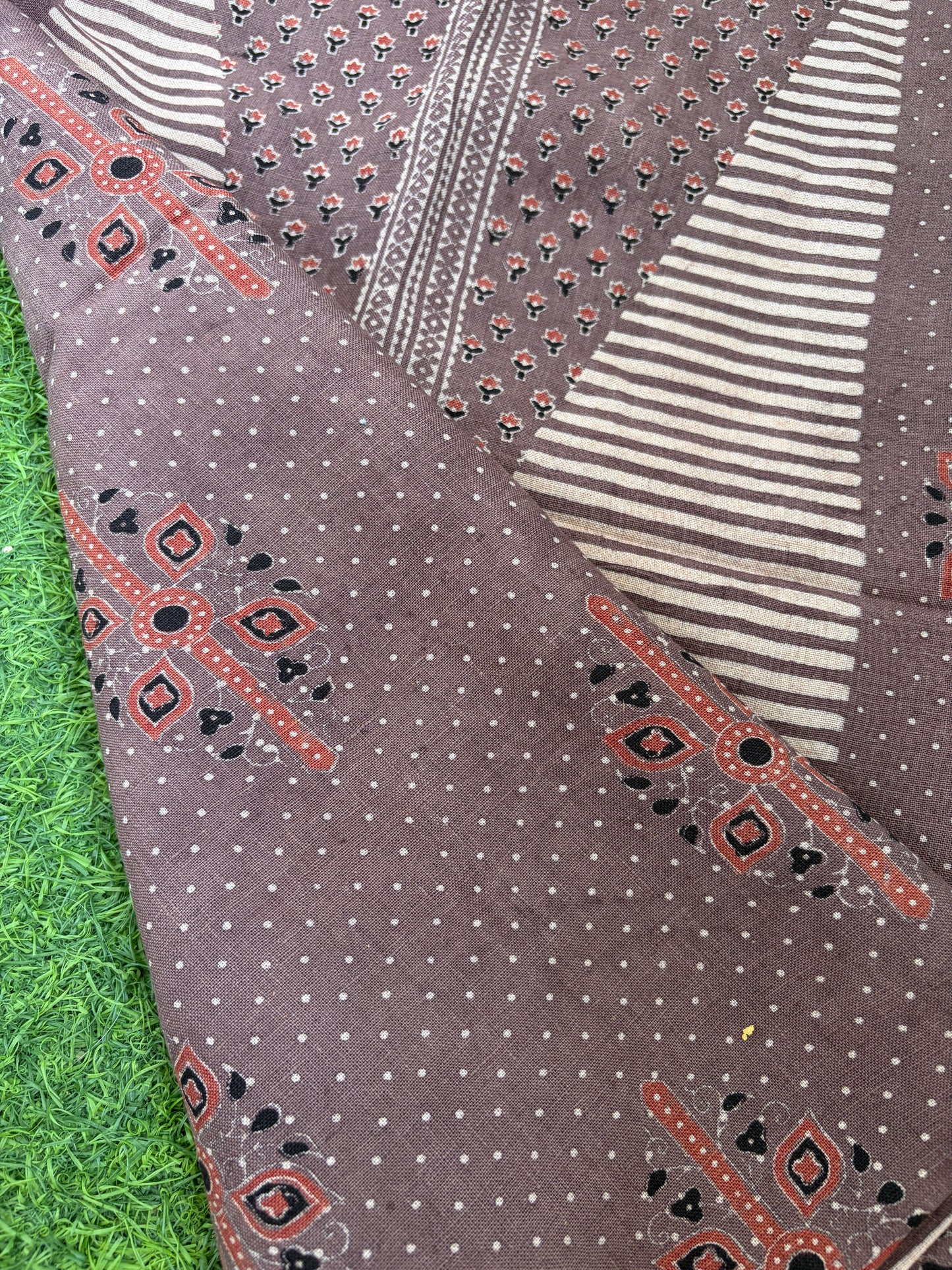 Linen Ajrakh Kurta