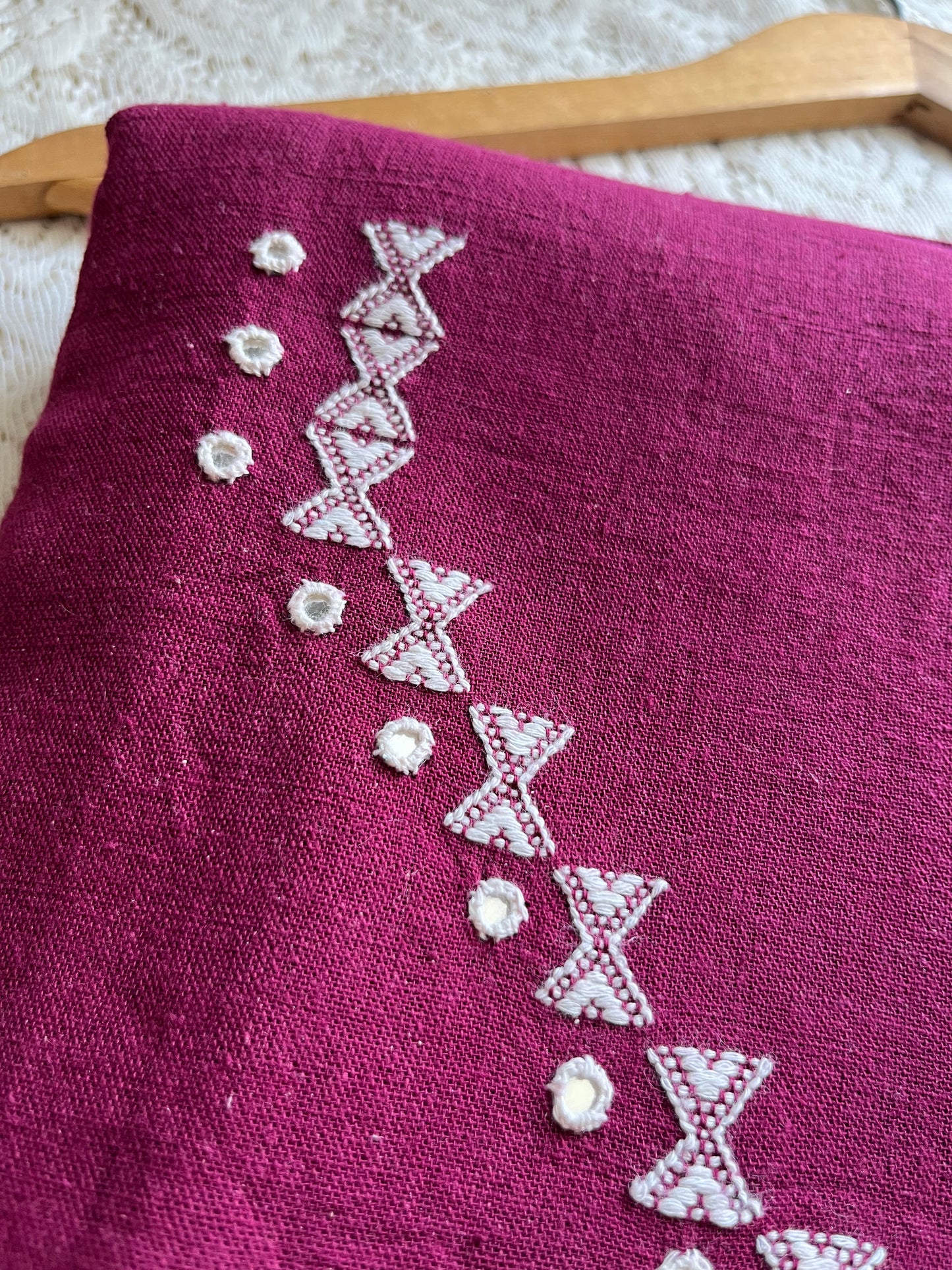 Handwoven organic kala Cotton kurta bottom dupatta