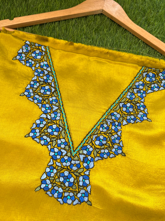 Mashru Silk kashmiri work kurta