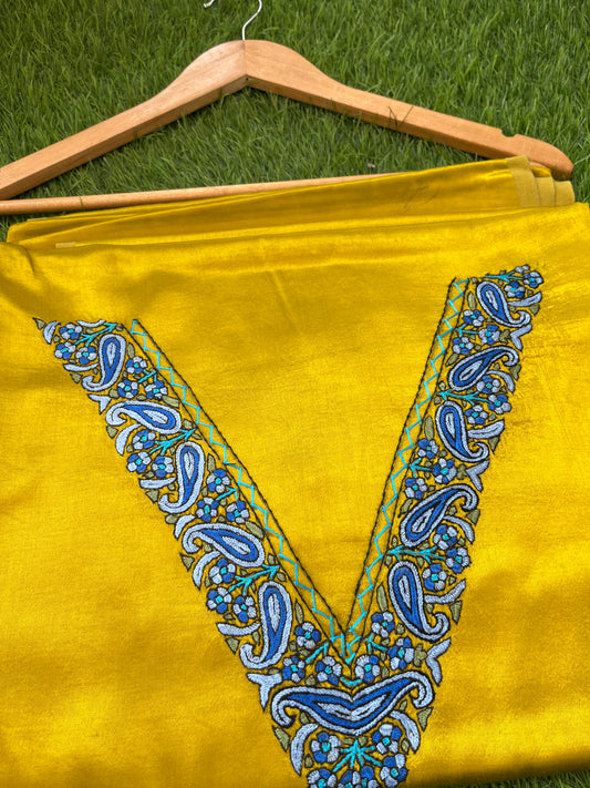 Mashru Silk kashmiri work kurta