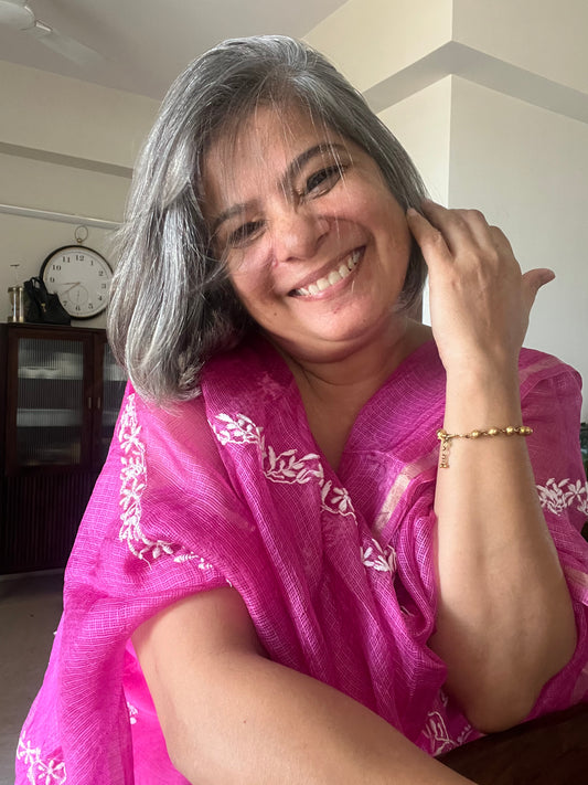Chanderi chikan kurta and Dupatta