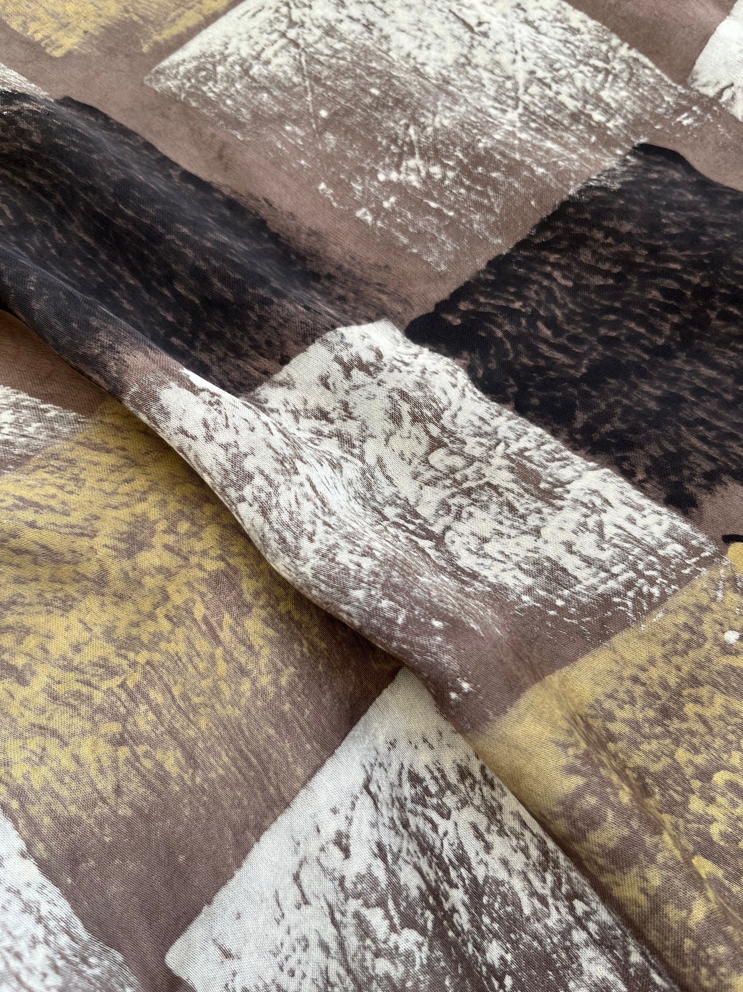 Modal Silk ajrakh fabric