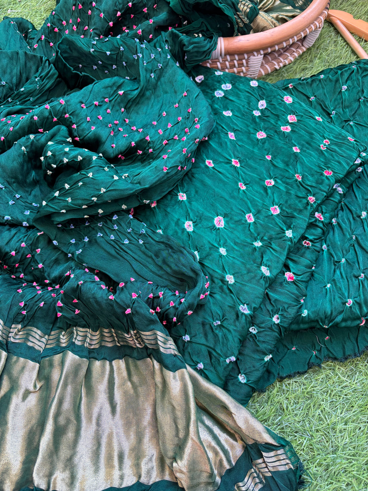 Modal Bandhani kurta bottom dupatta