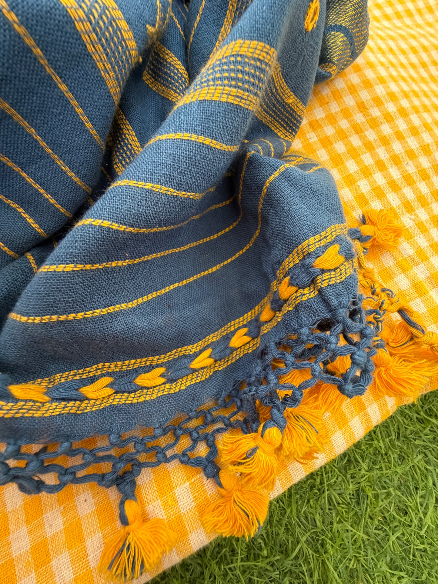 Kala Cotton check Kurta and dupatta