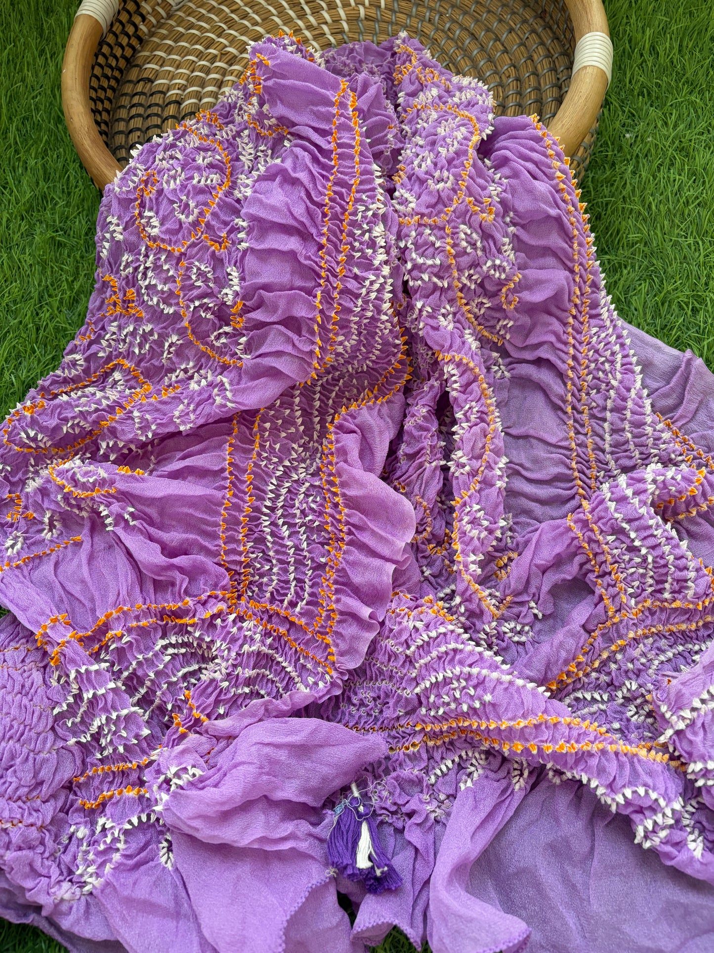 Bandhani chinon Dupatta