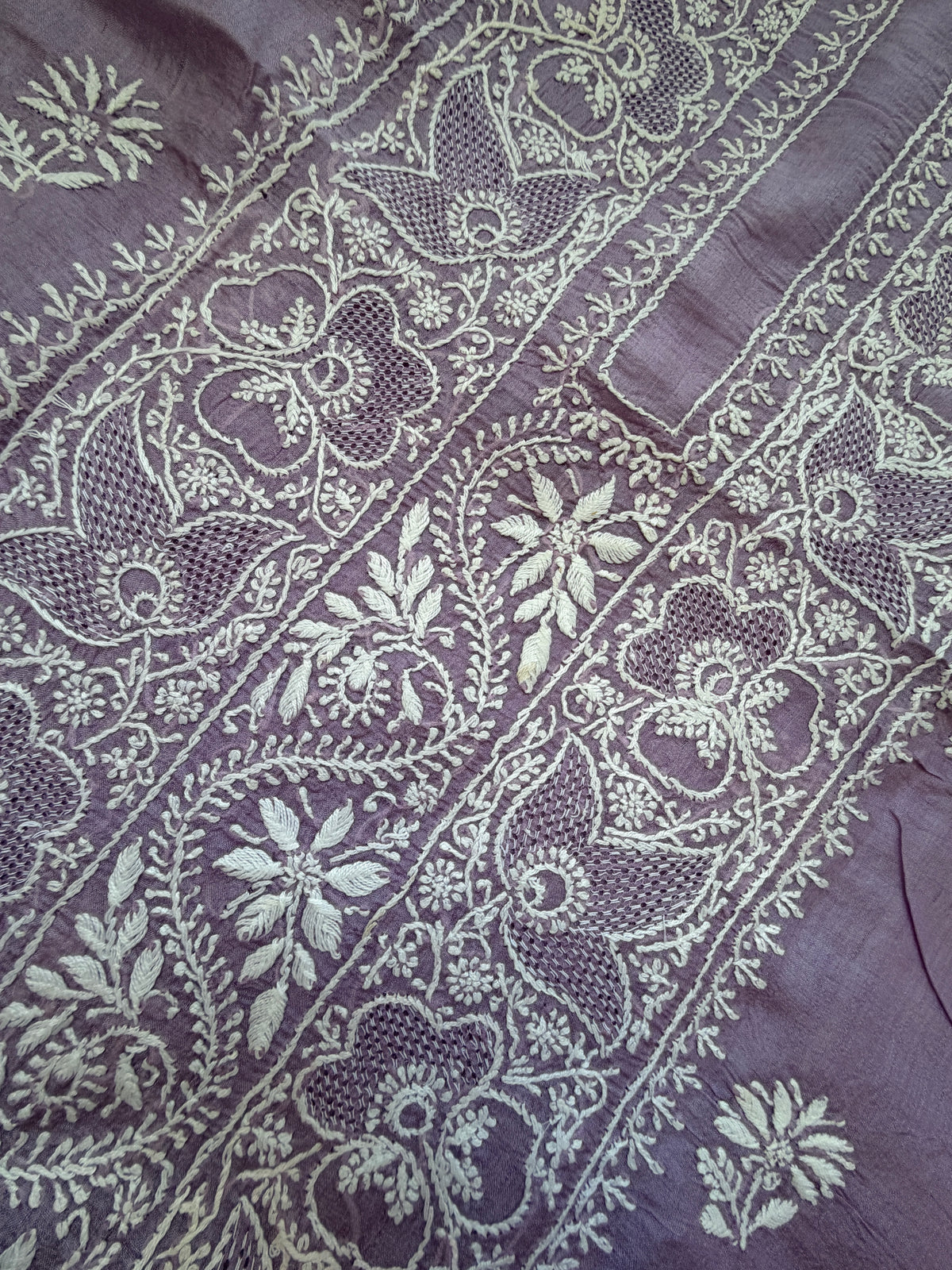 Tussar Silk Chikankari kurta