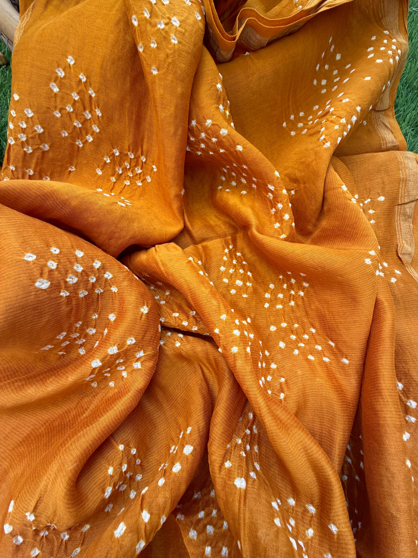 Chanderi Bandhani kurta dupatta
