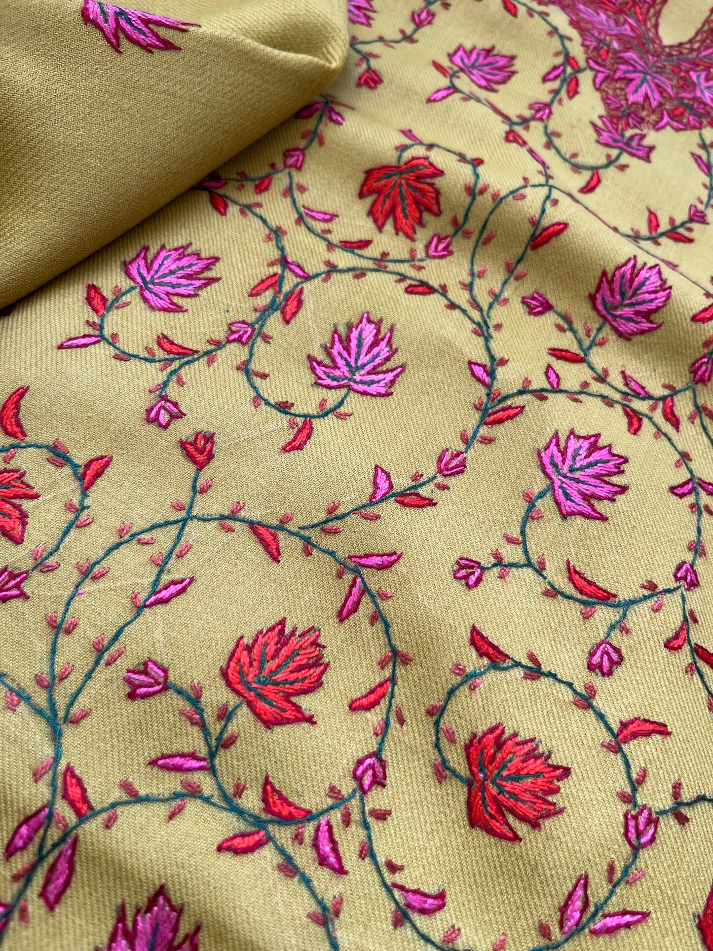 Sozni- Woollen hand embroidered suit