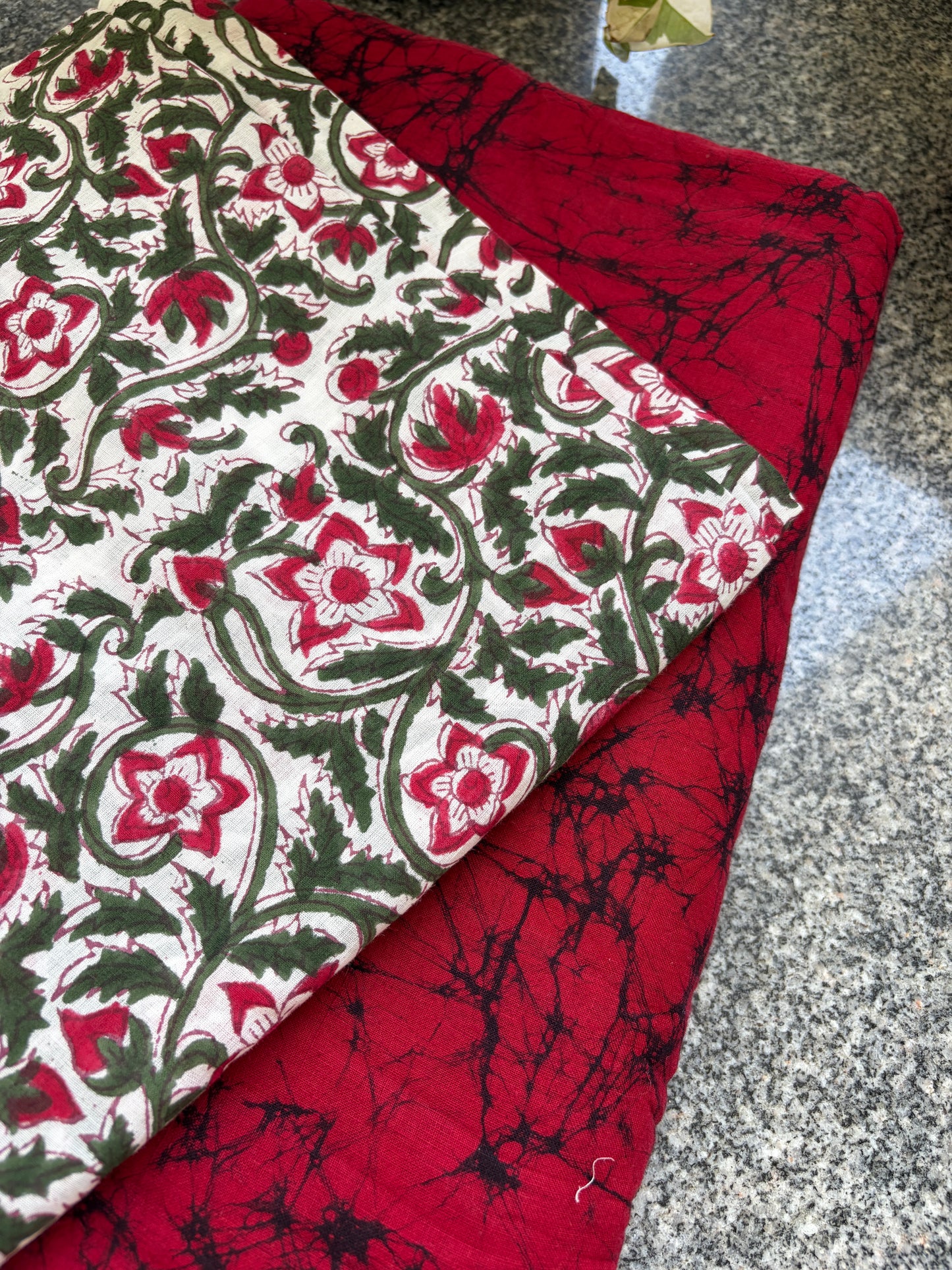 Cotton print and Baatik kurta Bottom