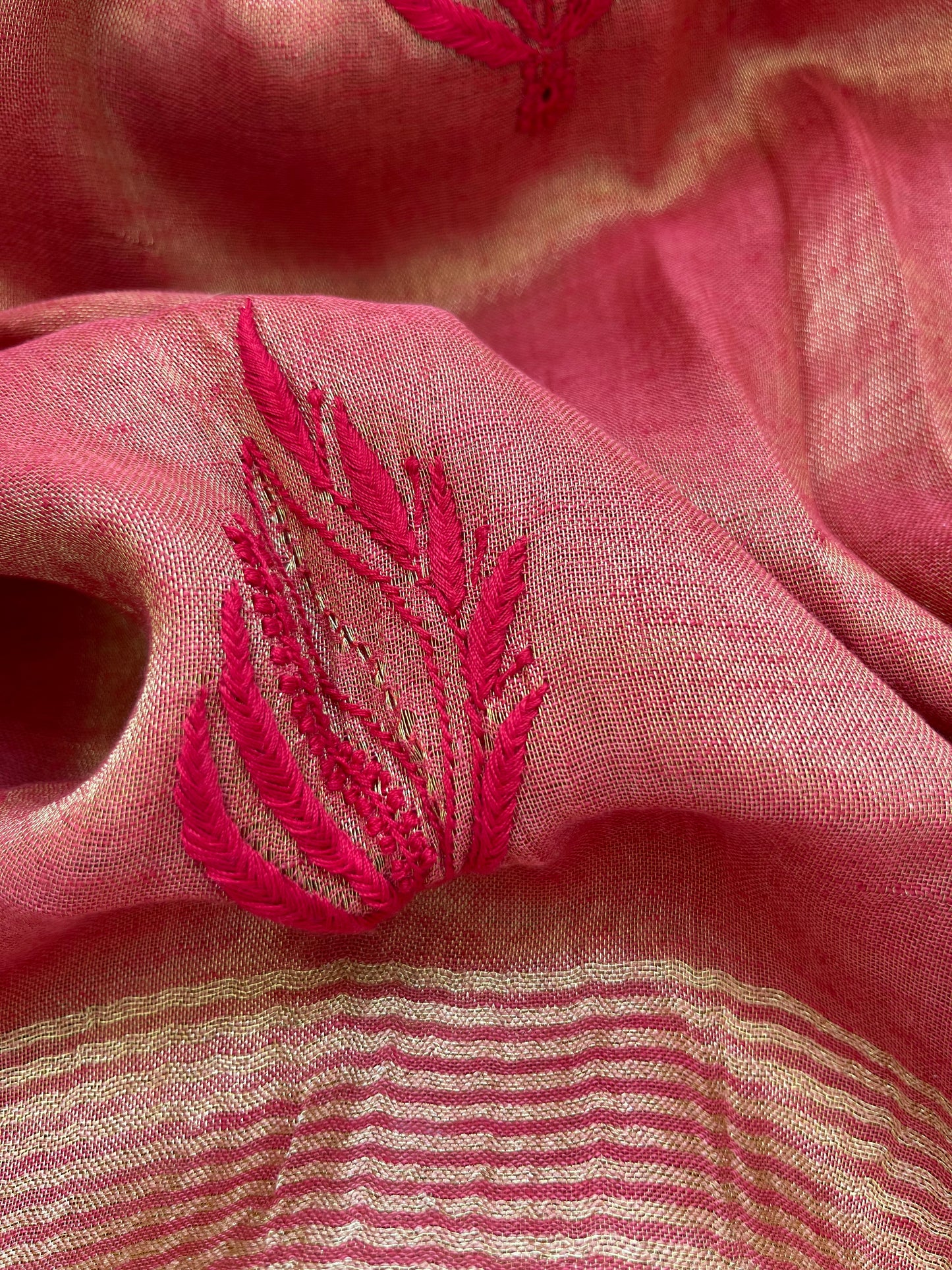 Bandhani kurta chikankari Dupatta