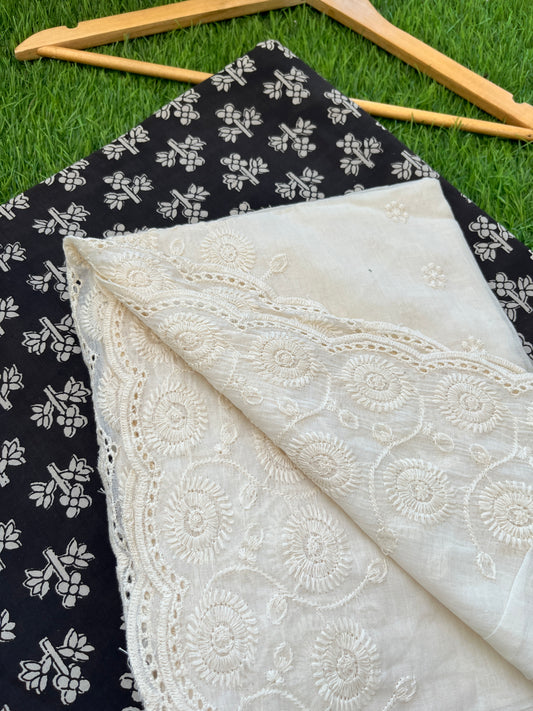 Kurta Bottom scalloped Dupatta