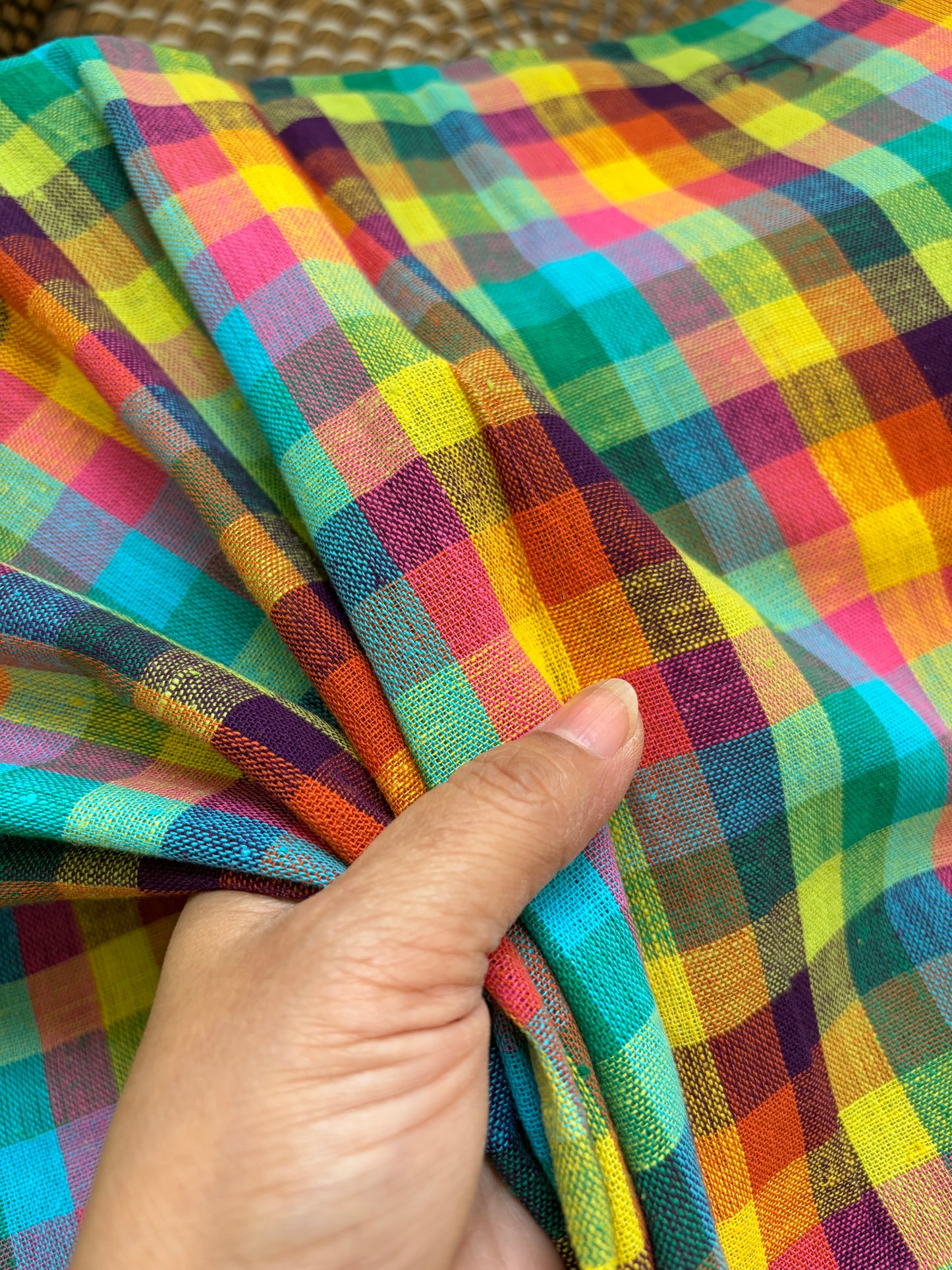 Handwoven organic kala Cotton fabric