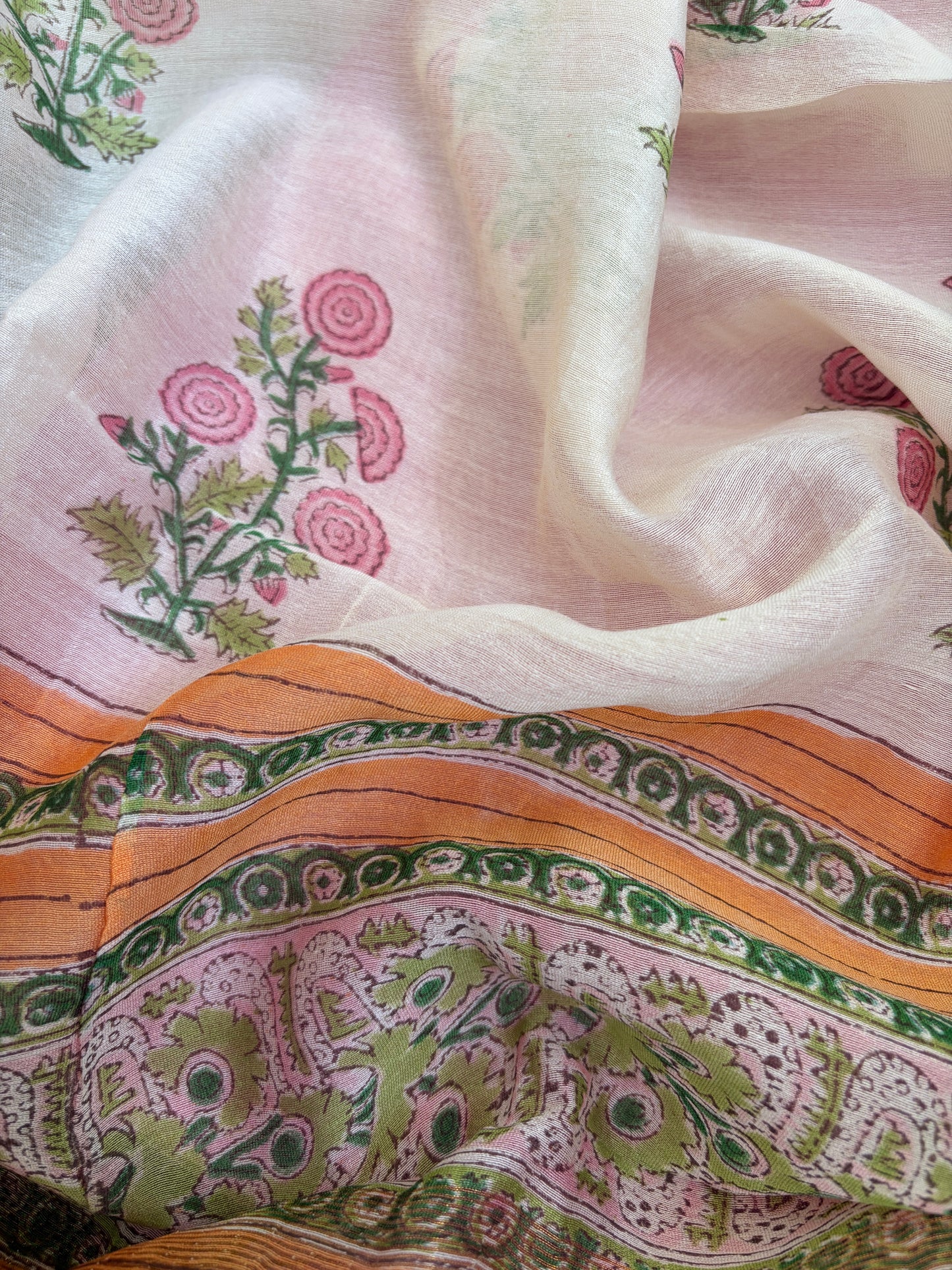 Khadi kurta fabric chanderi dupatta
