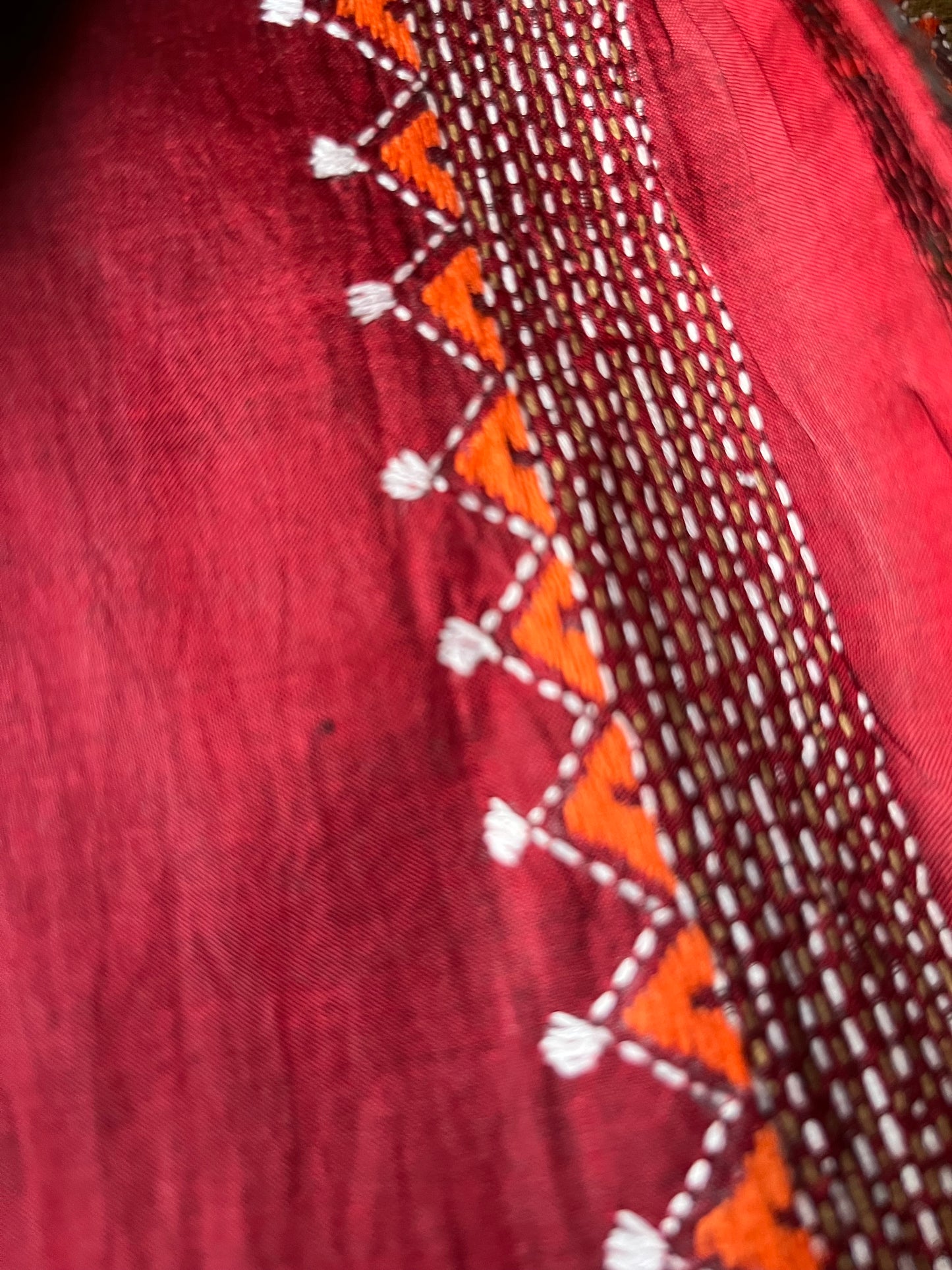 Silk Kantha kurta fabric