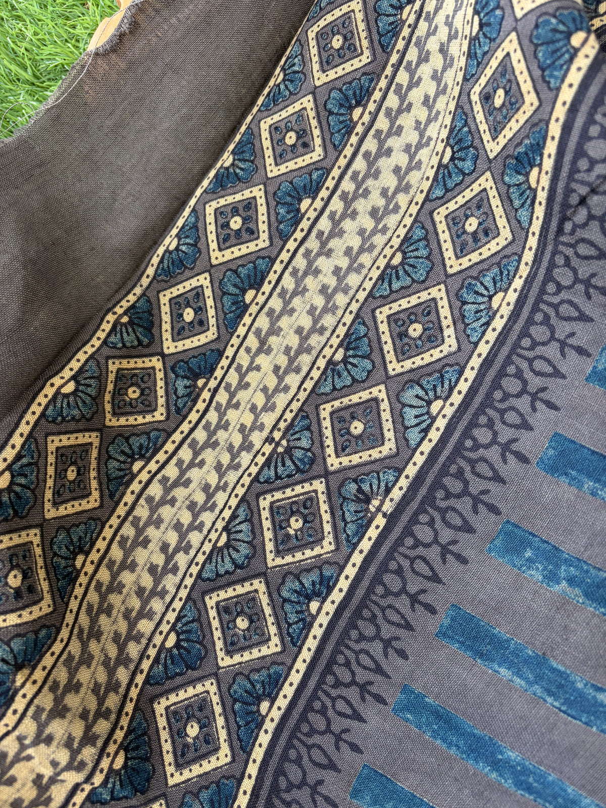 Linen Ajrakh Kurta