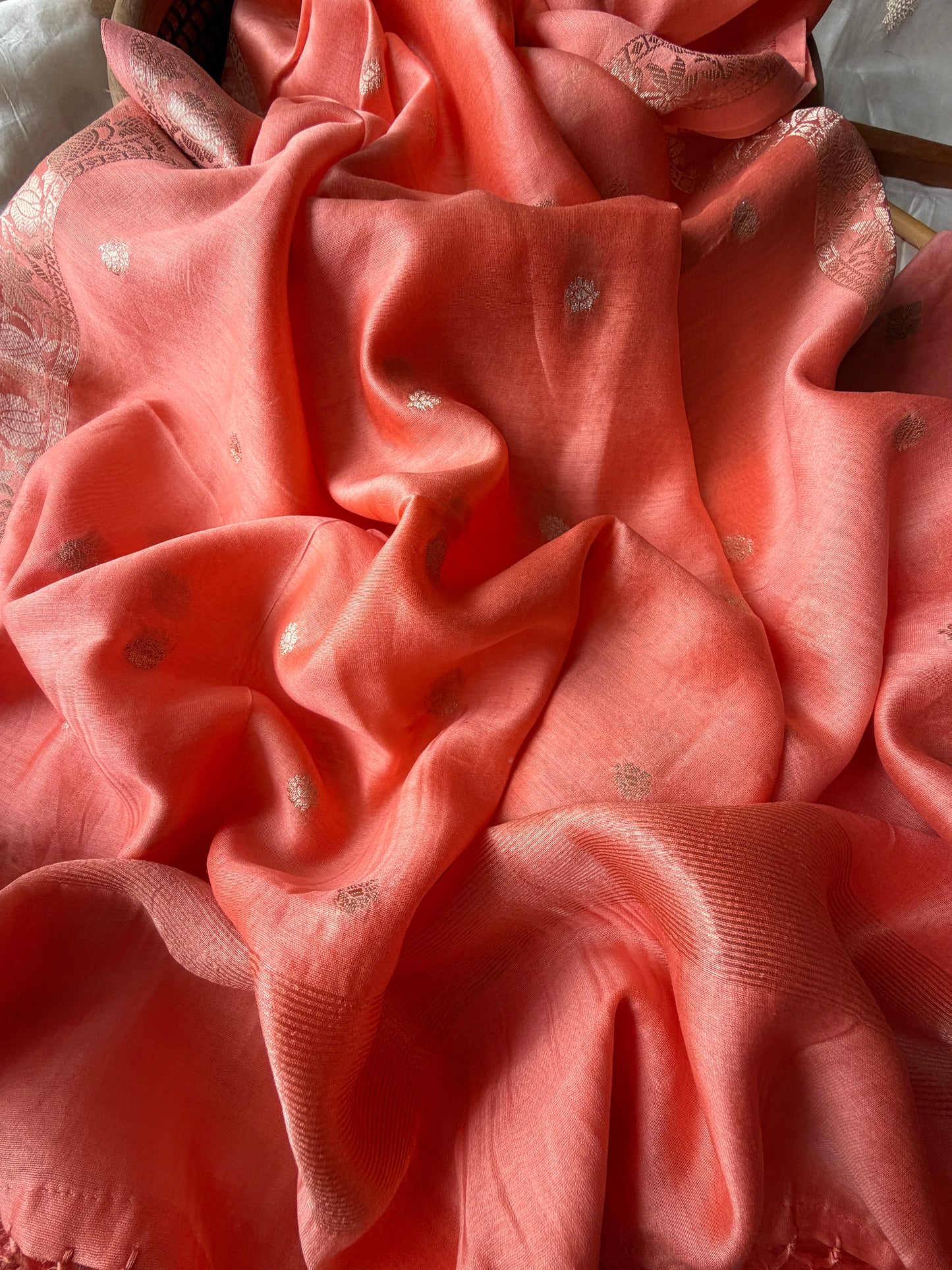 त्योहार् -Banarasi chanderi dupatta kurta