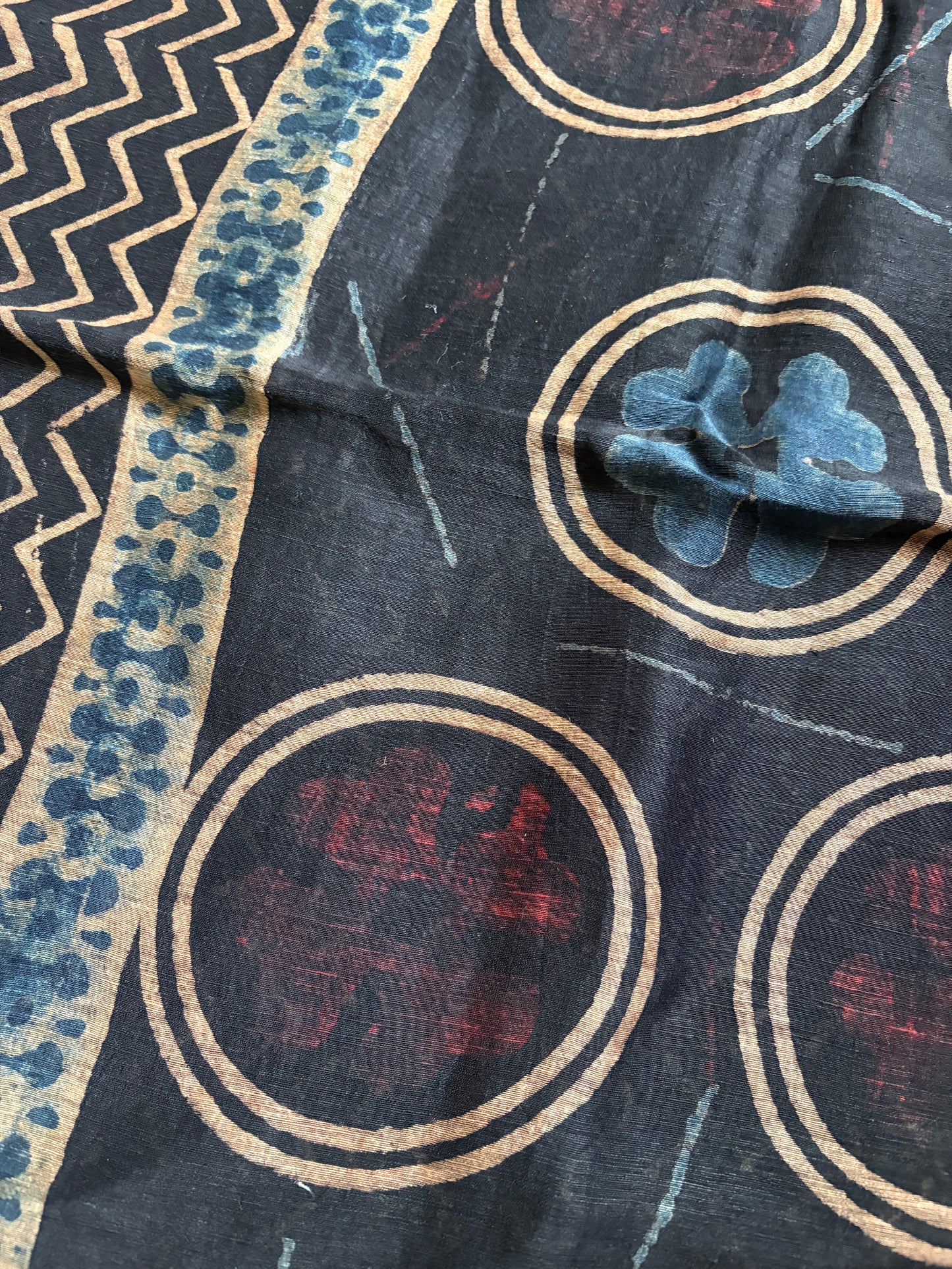 Linen Ajrakh Kurta and dupatta