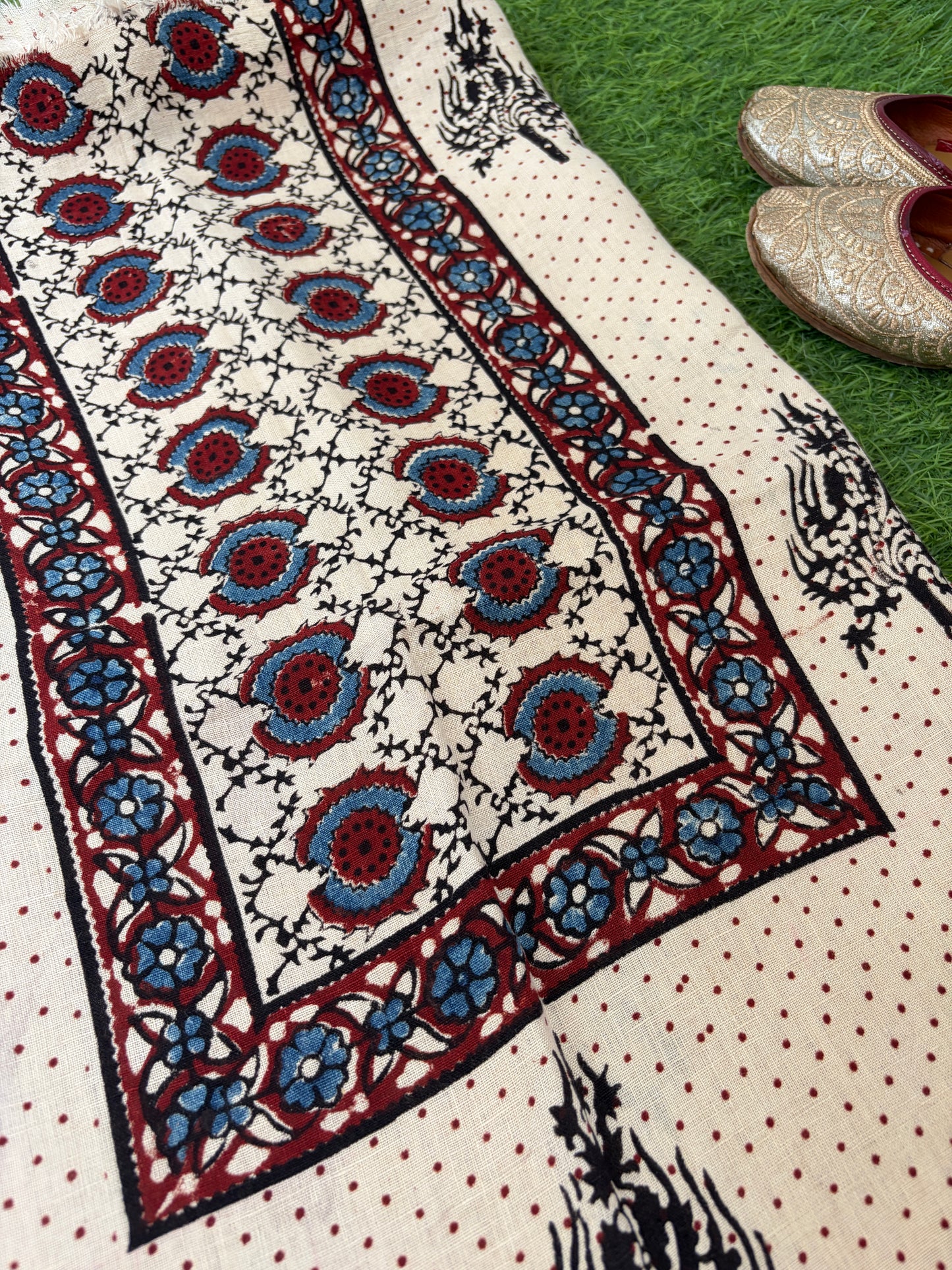 Linen Ajrakh Kurta
