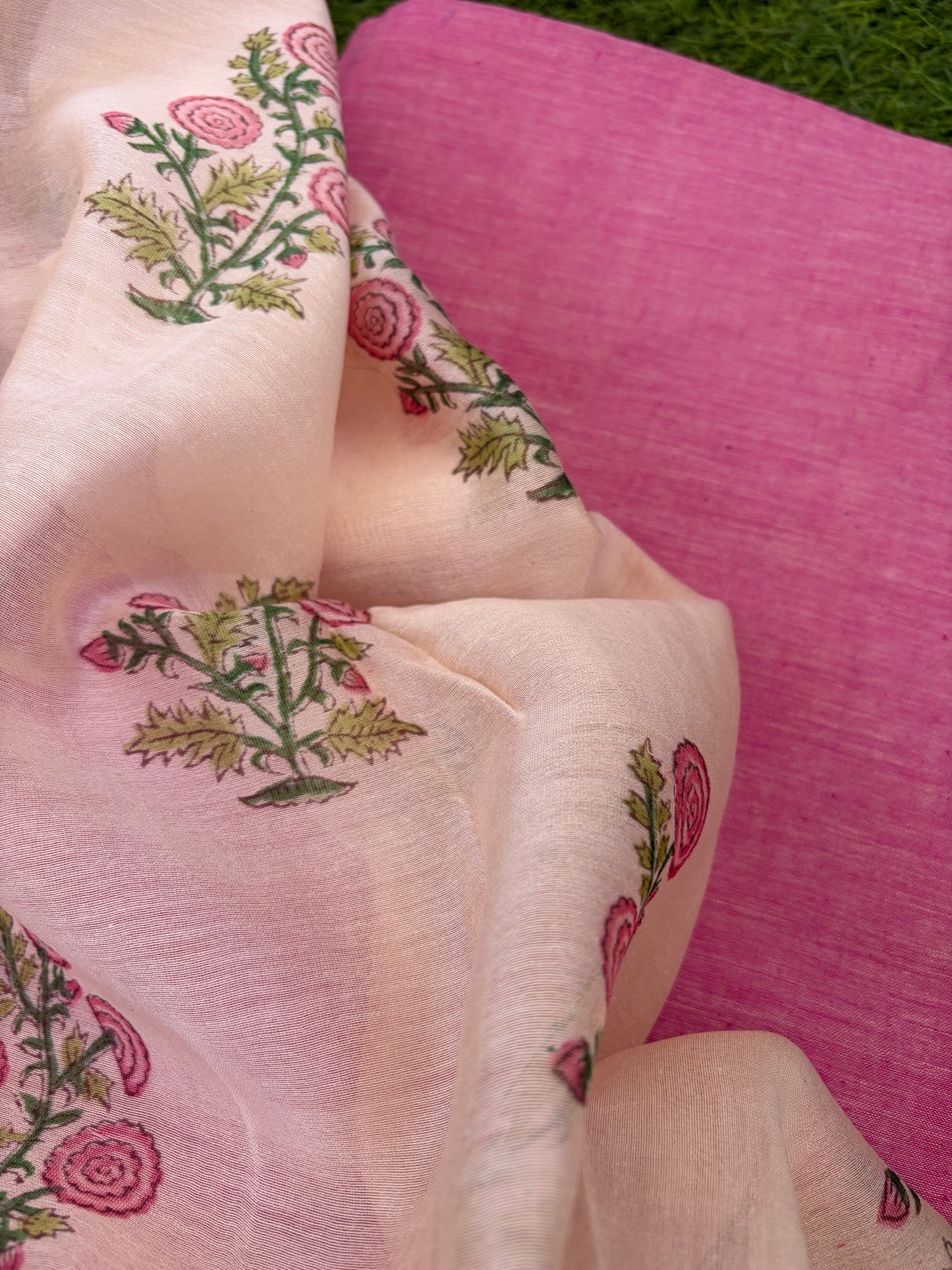 Khadi kurta fabric chanderi dupatta