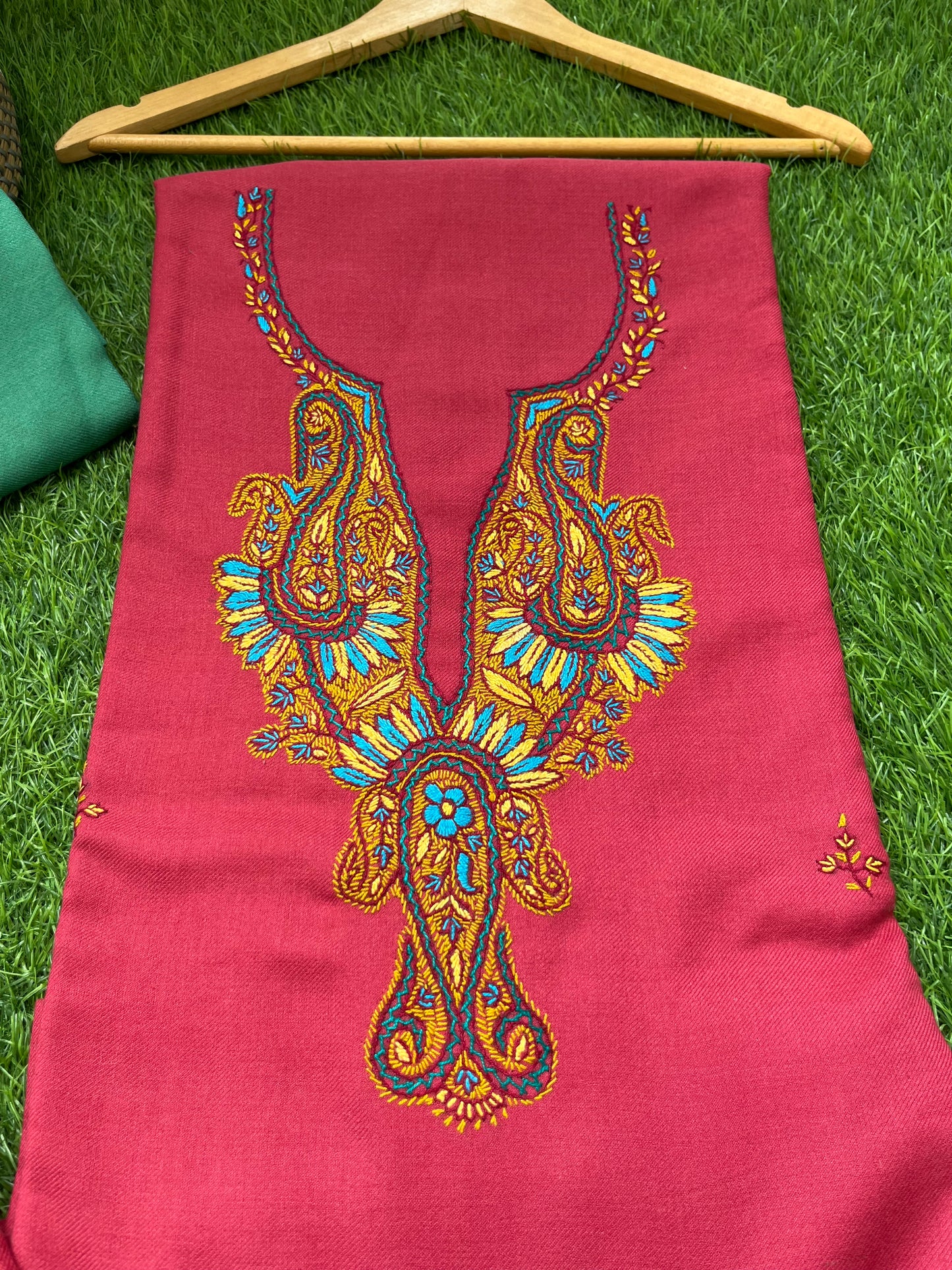 Woollen hand embroidered suit