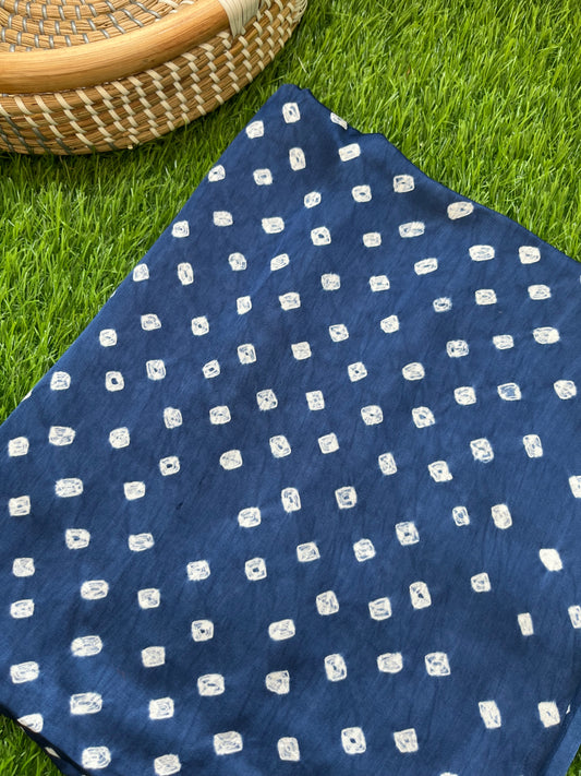 Modal Silk bandhani fabric