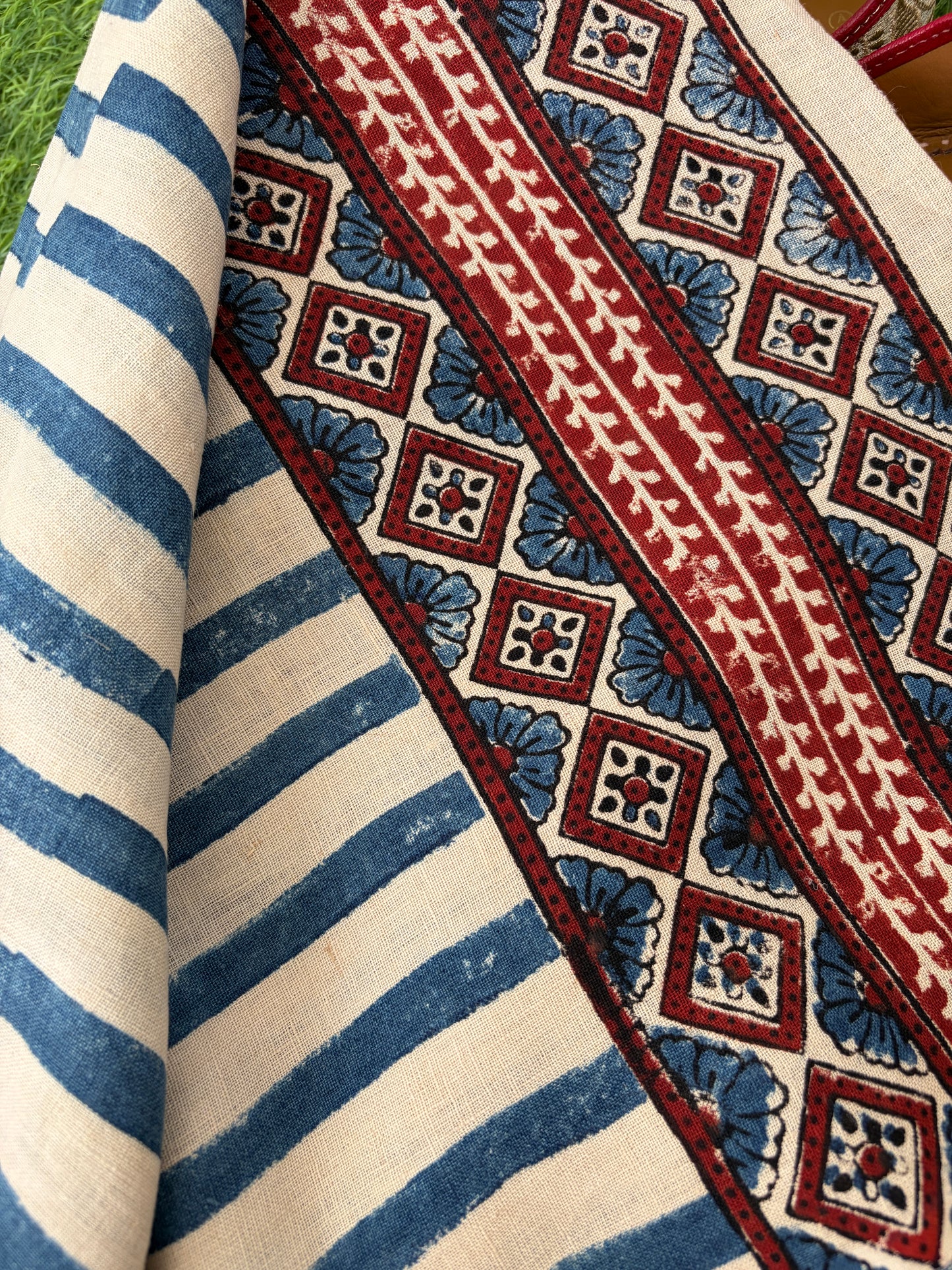 Linen Ajrakh Kurta