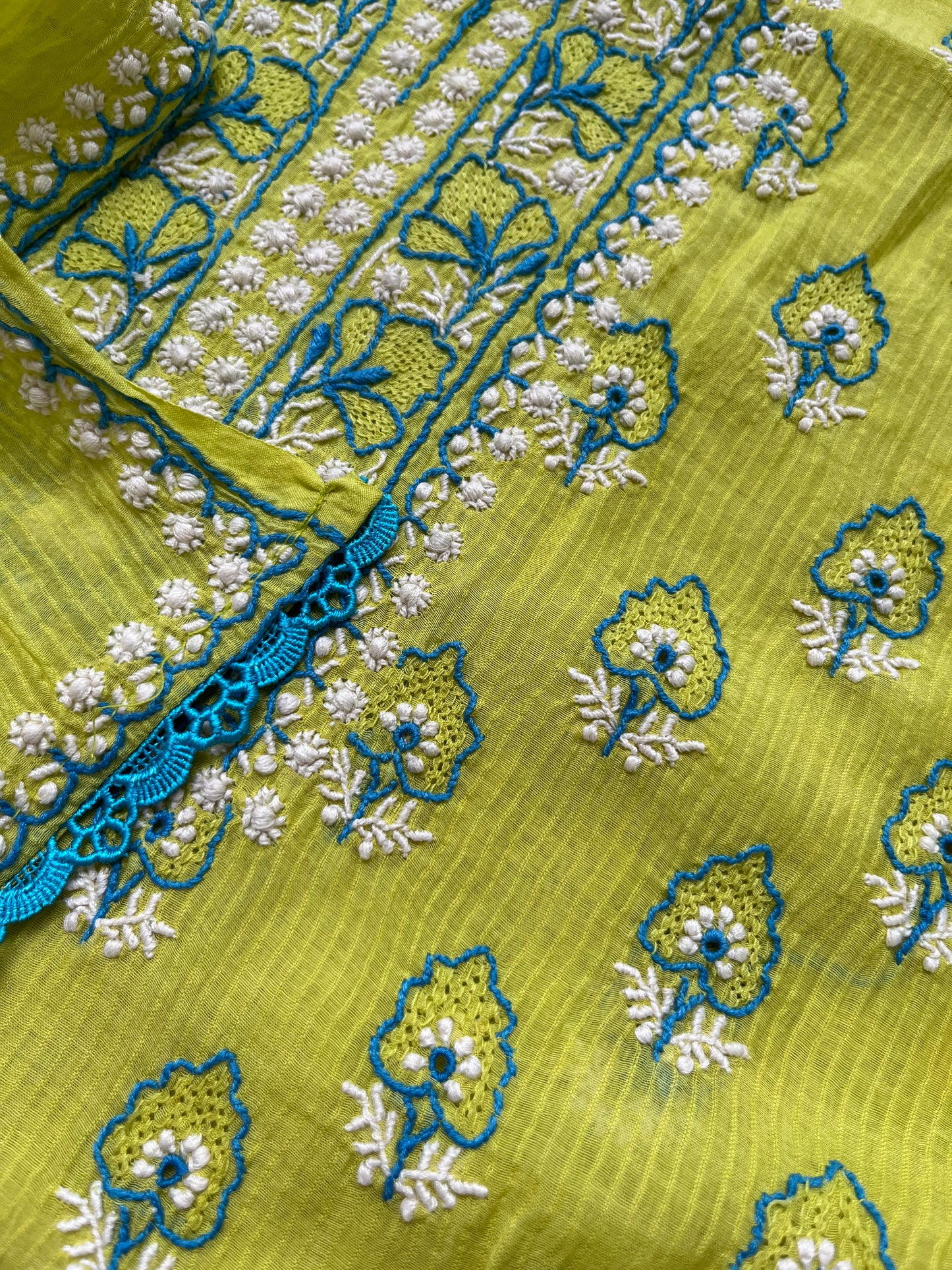 Chanderi Chikankari Kurta Dupatta