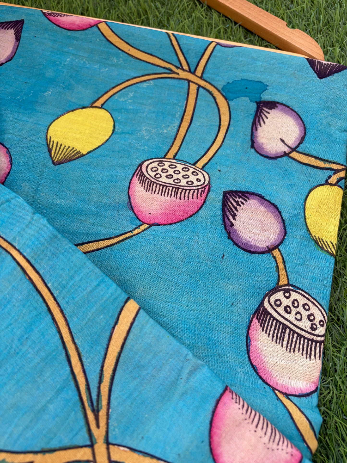 Cotton Kalamkari Fabric (hand painted)