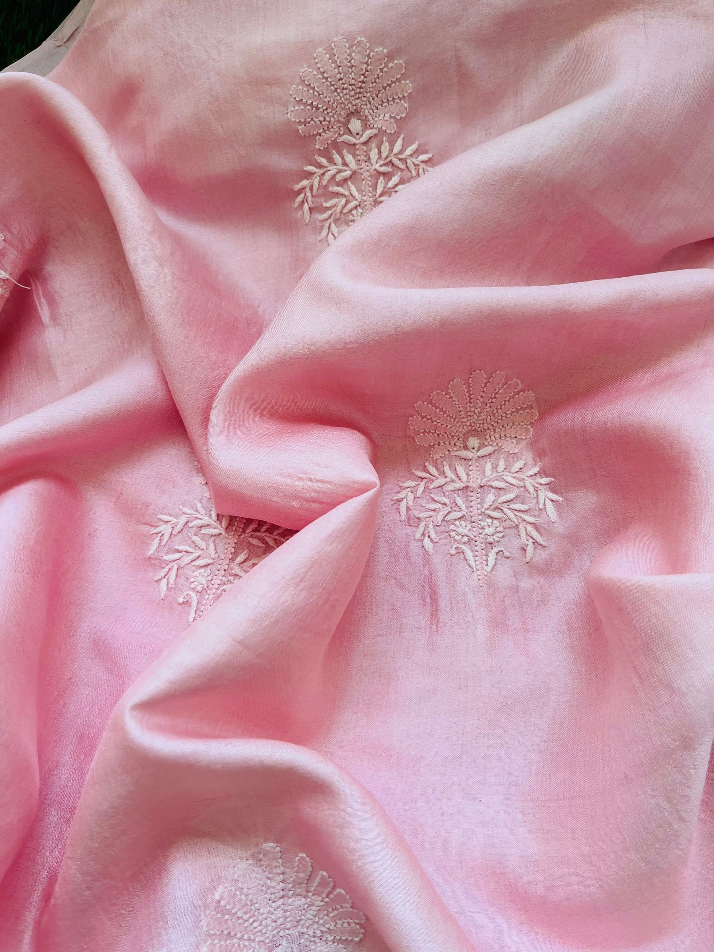 Tussar Silk Chikankari kurta Dupatta