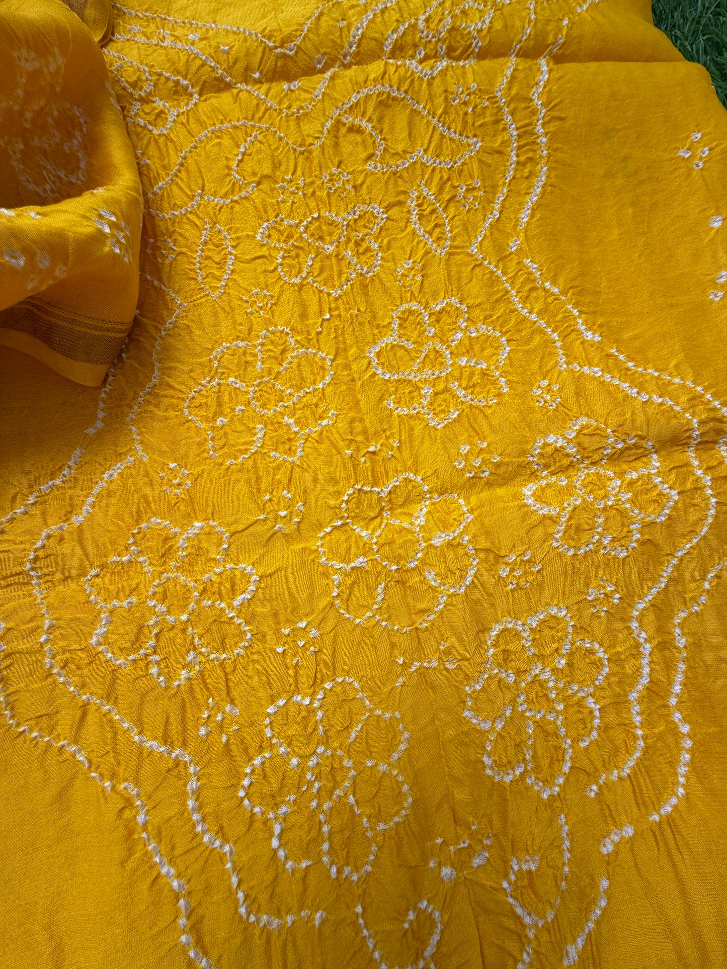 Chanderi Bandhani kurta dupatta