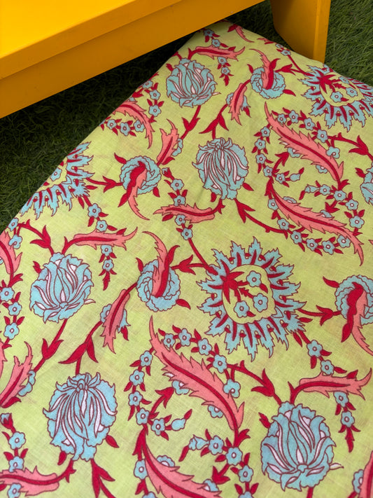 Sanganeri-Cotton florals