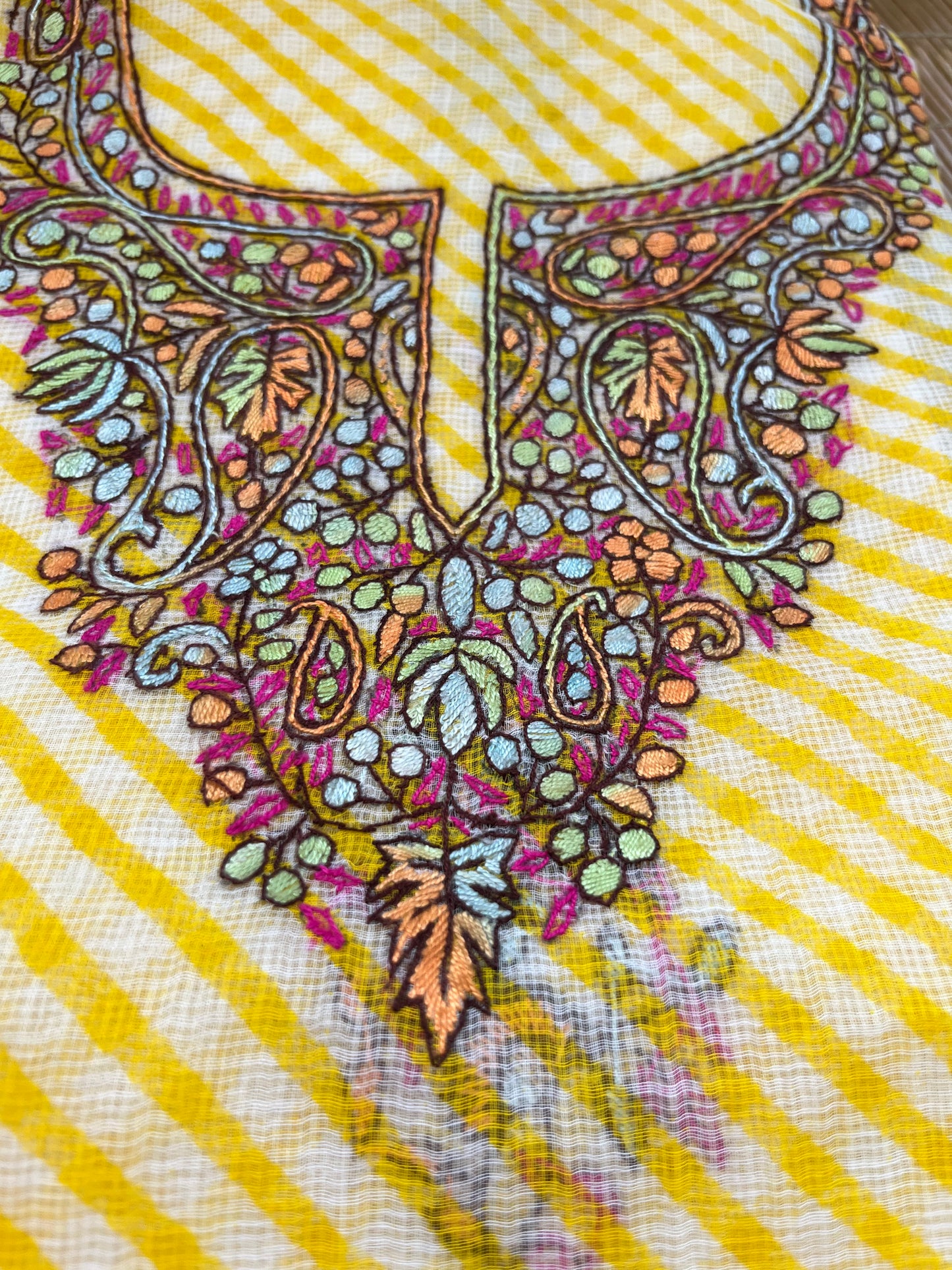 Kota kashmiri work kurta Dupatta